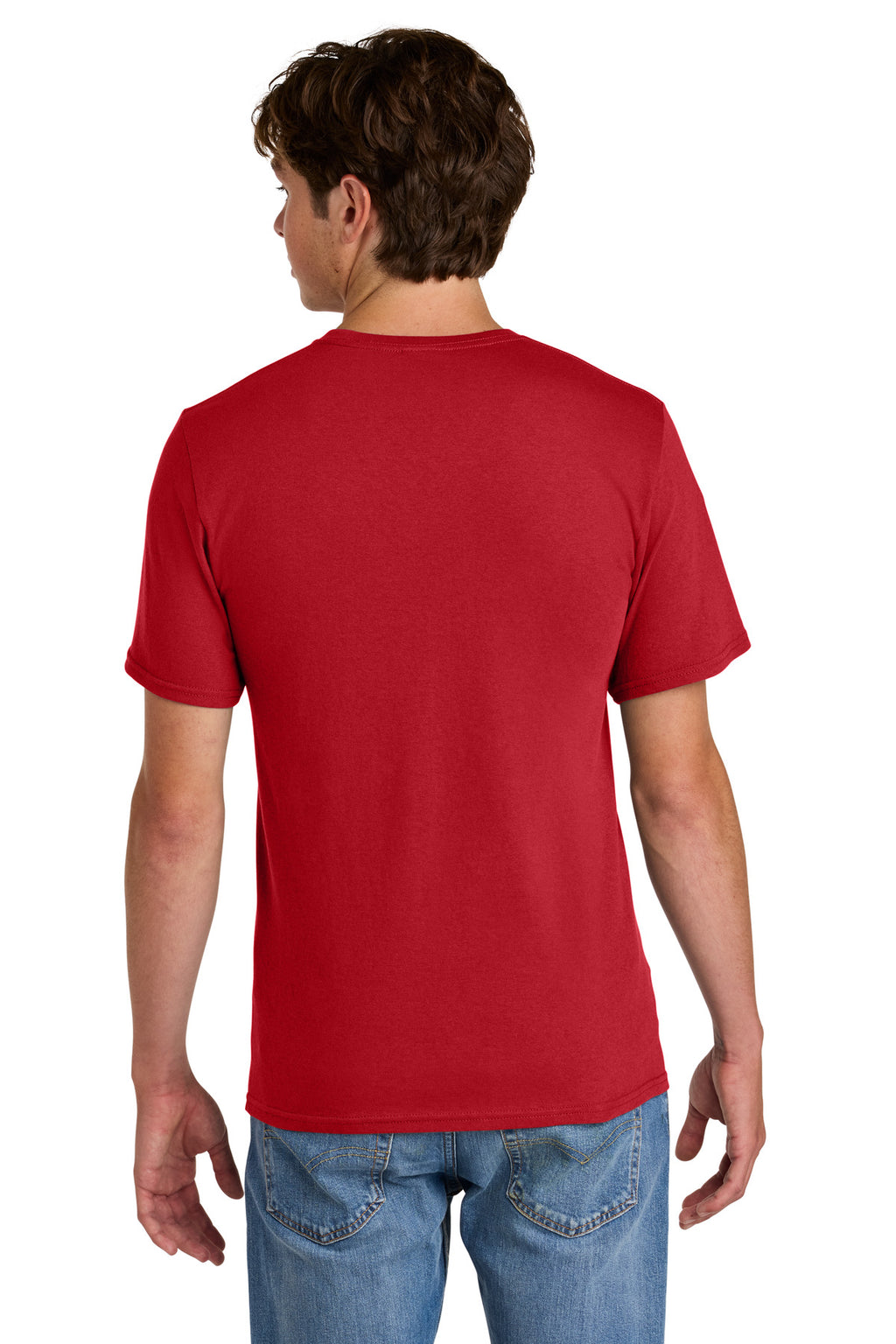 Port & Co Easy Cotton Tee PC43 - Red - back