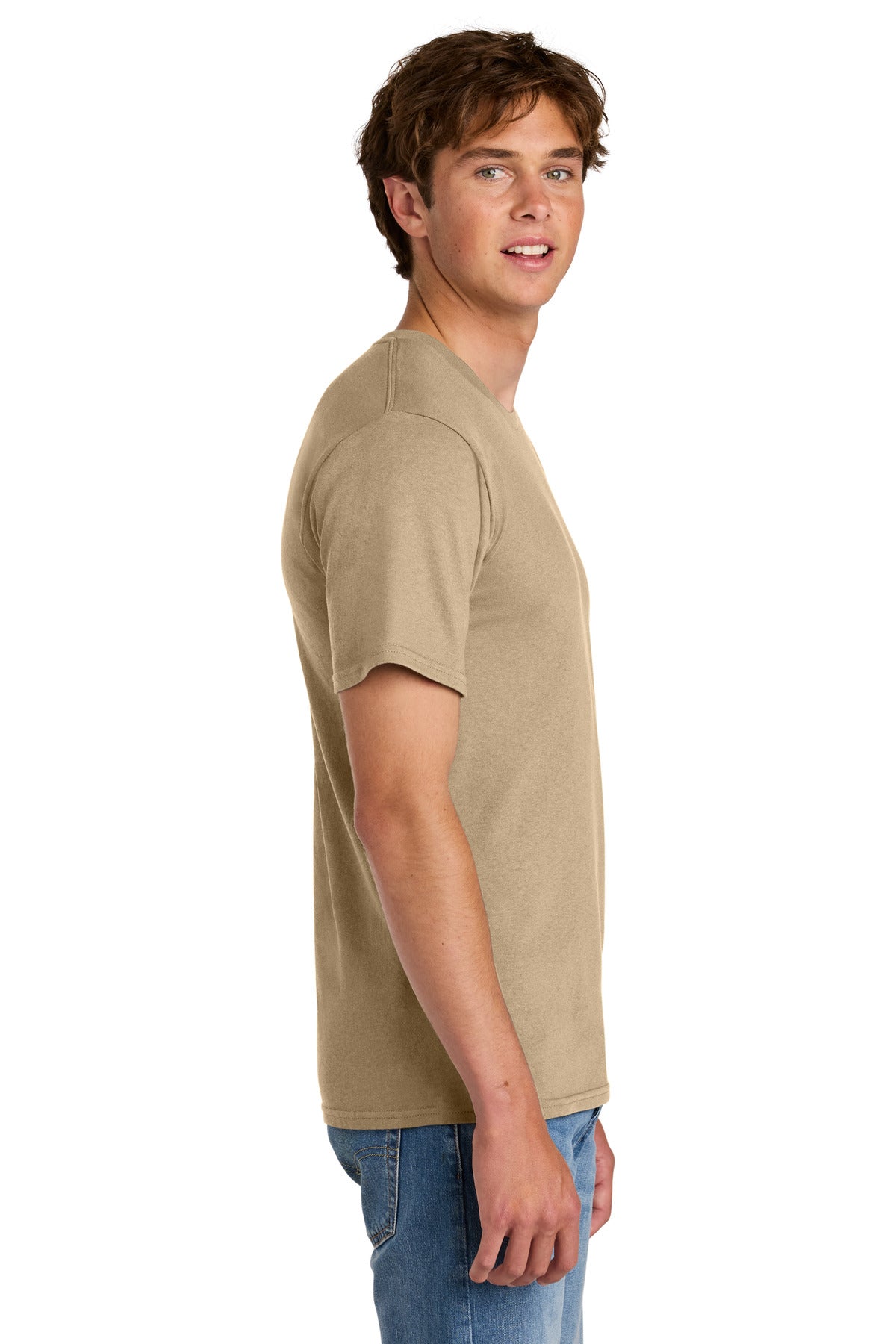 Port & Co Easy Cotton Tee PC43 - Sand - side