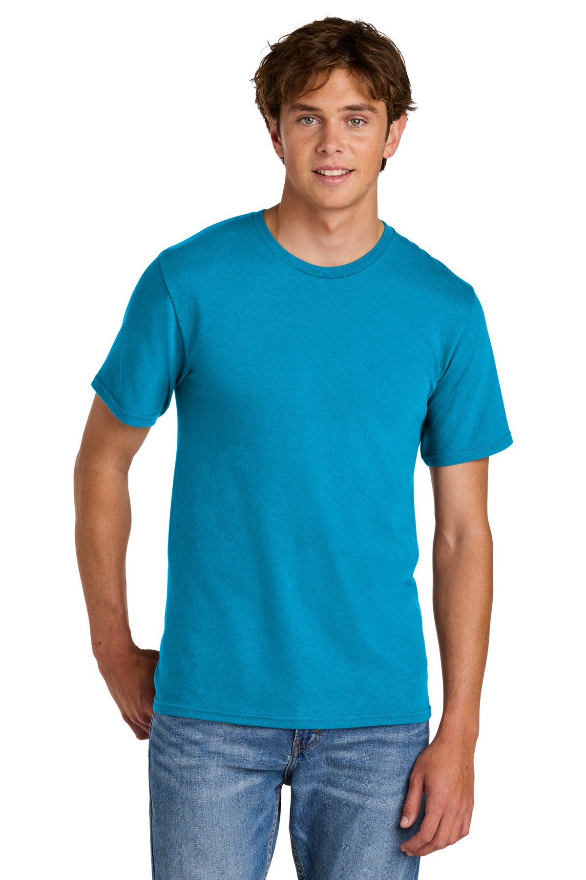 Port & Co Easy Cotton Tee PC43 - Sapphire - front