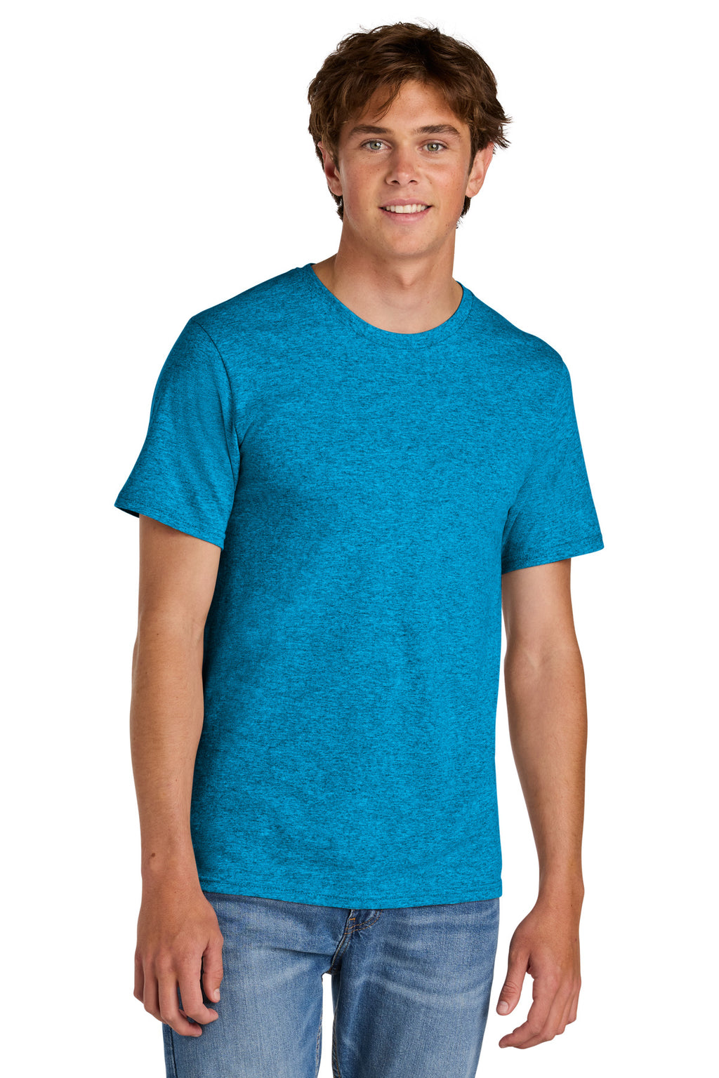 Port & Co Easy Cotton Tee PC43 - Sapphire Heather - front