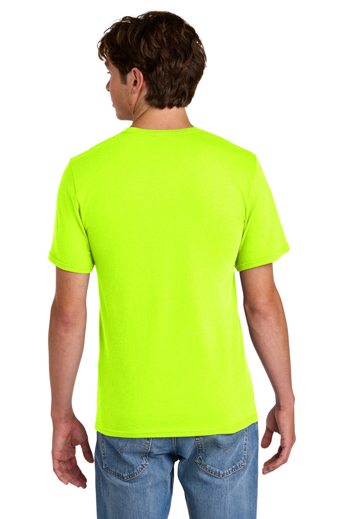 Port & Co Easy Cotton Tee PC43 - S. Green - back
