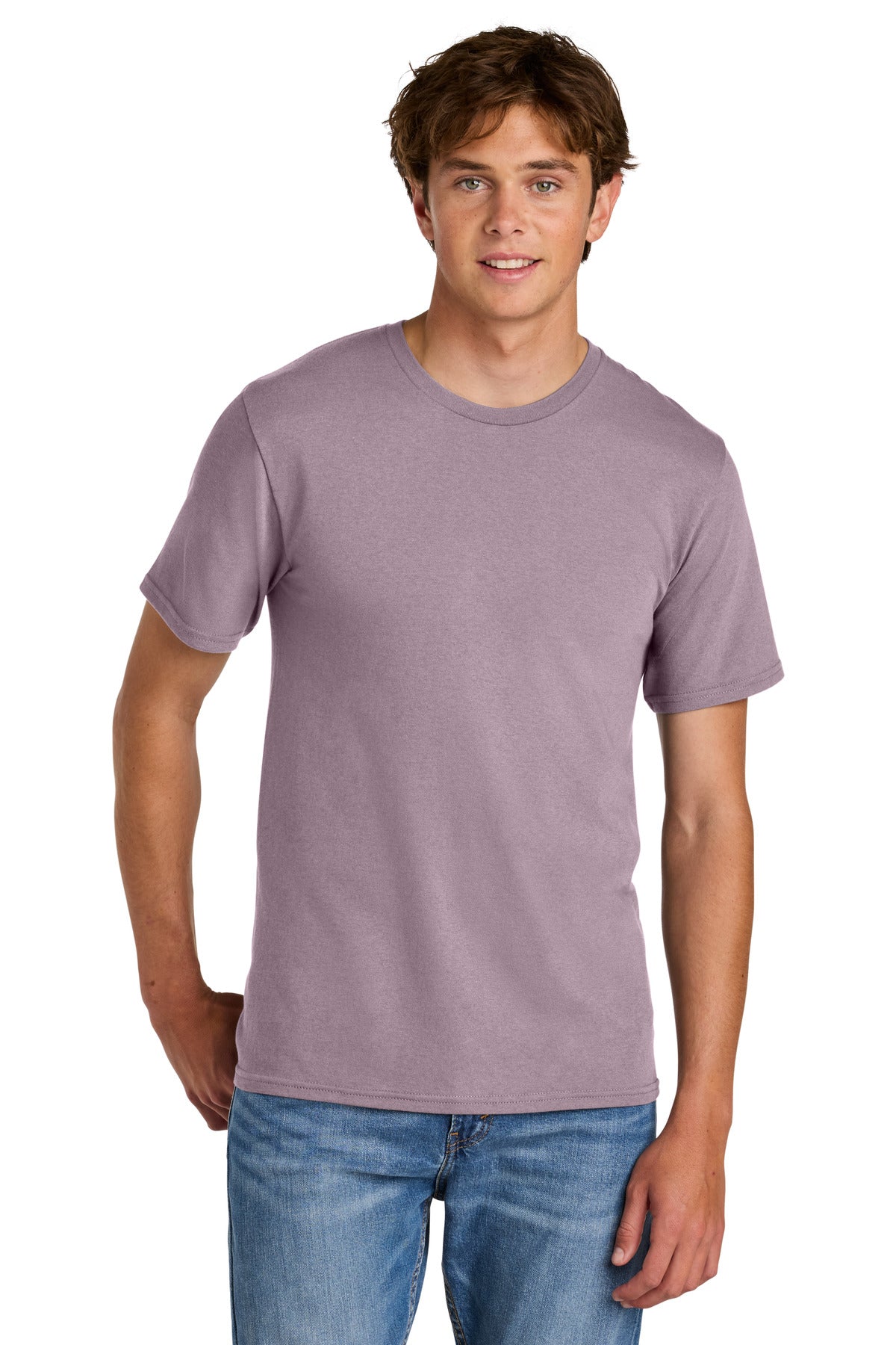 Port & Co Easy Cotton Tee PC43 - Smoky Amethyst - front
