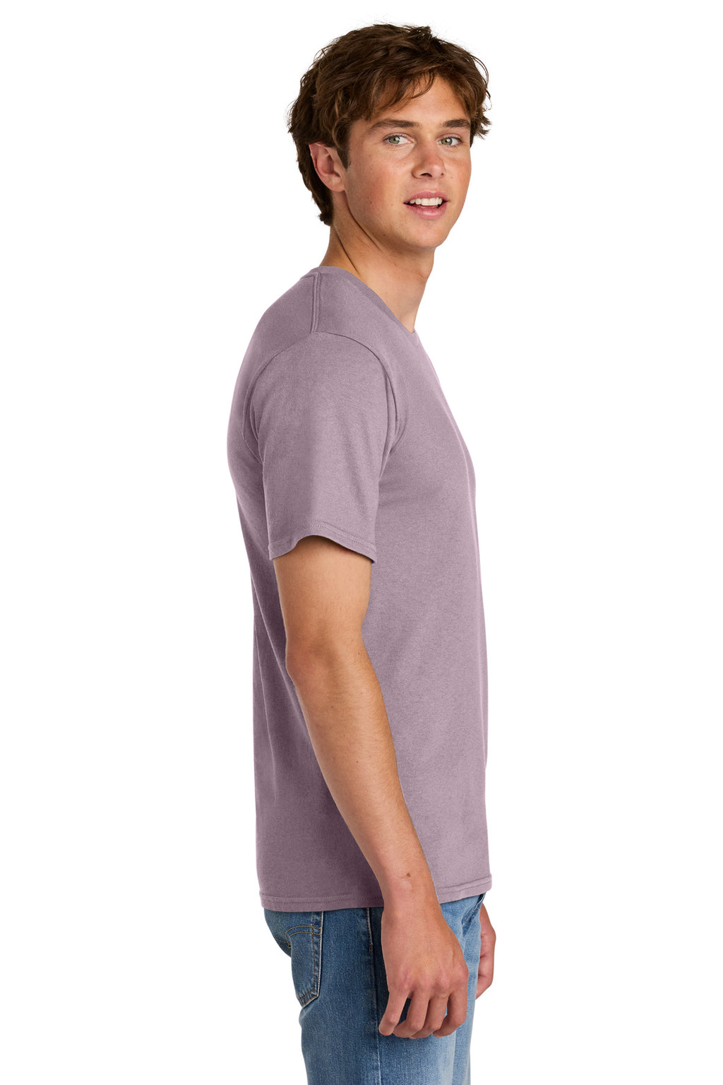 Port & Co Easy Cotton Tee PC43 - Smoky Amethyst - side