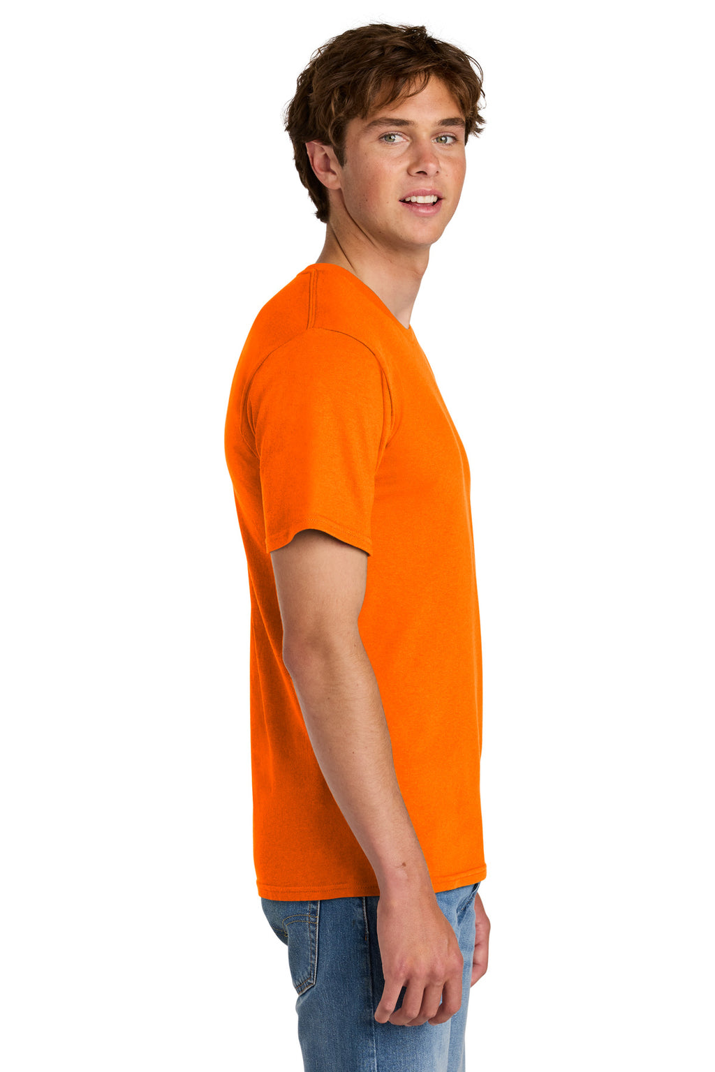 Port & Co Easy Cotton Tee PC43 - S. Orange - side