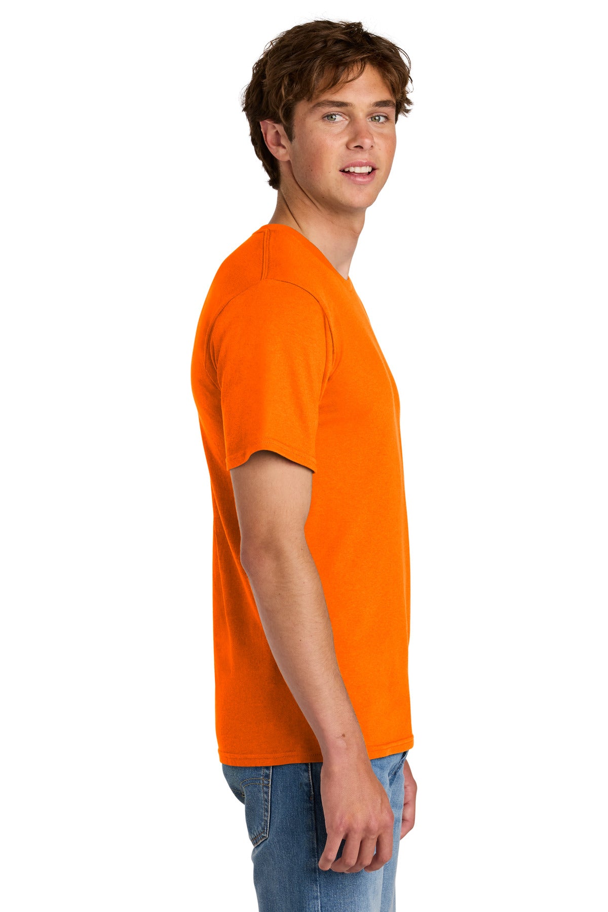 Port & Co Easy Cotton Tee PC43 - S. Orange - side