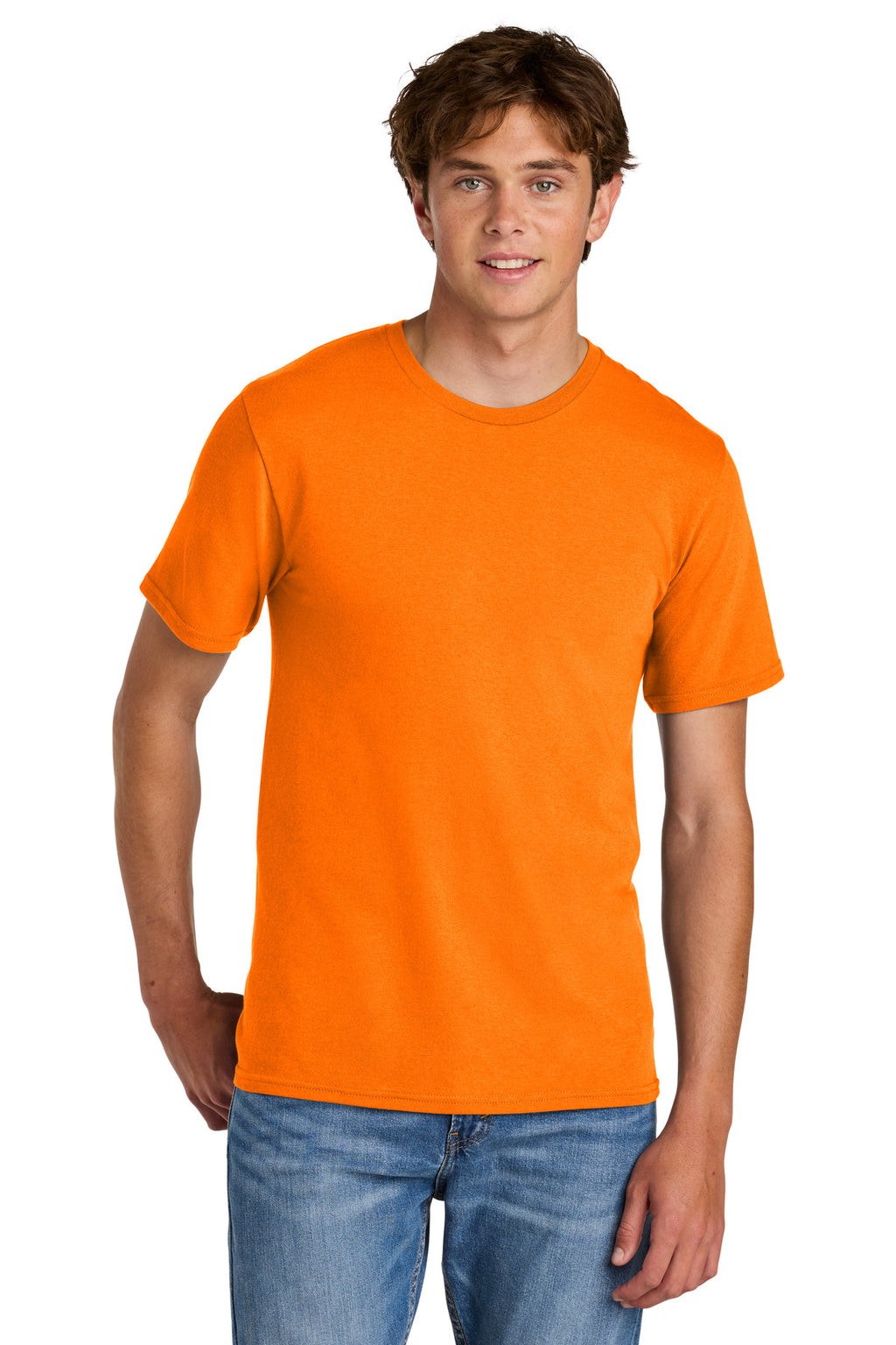 Port & Co Easy Cotton Tee PC43 - Tennessee Orange - front