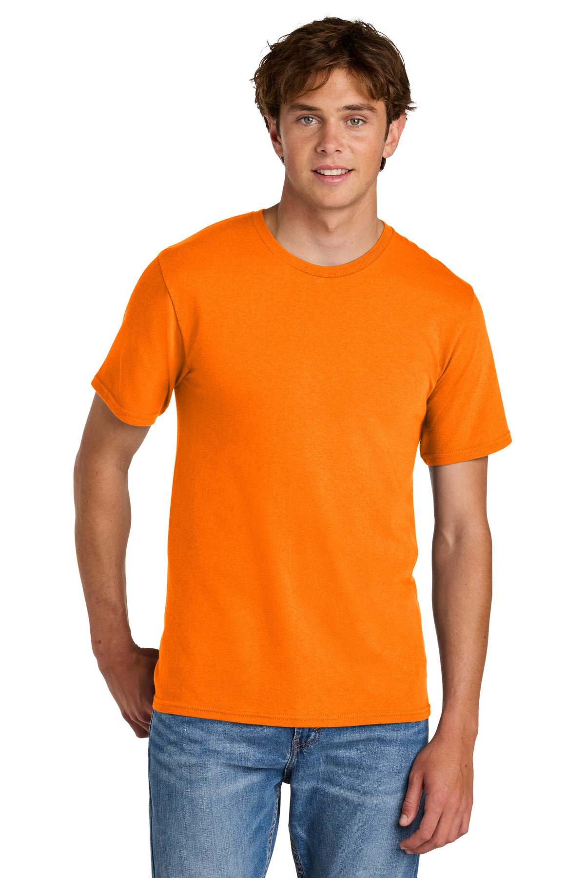 Port & Co Easy Cotton Tee PC43 - Tennessee Orange - front