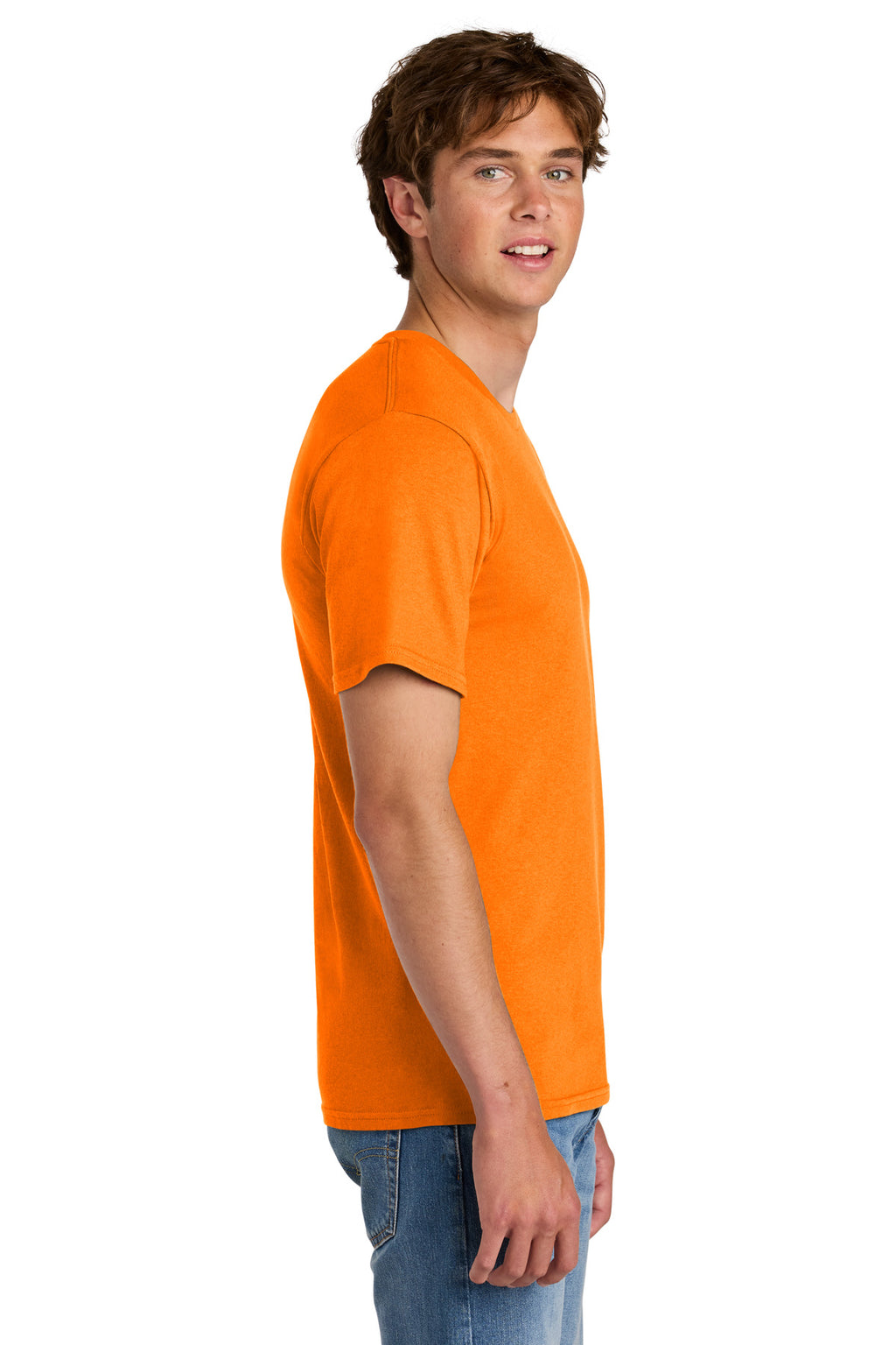 Port & Co Easy Cotton Tee PC43 - Tennessee Orange - side
