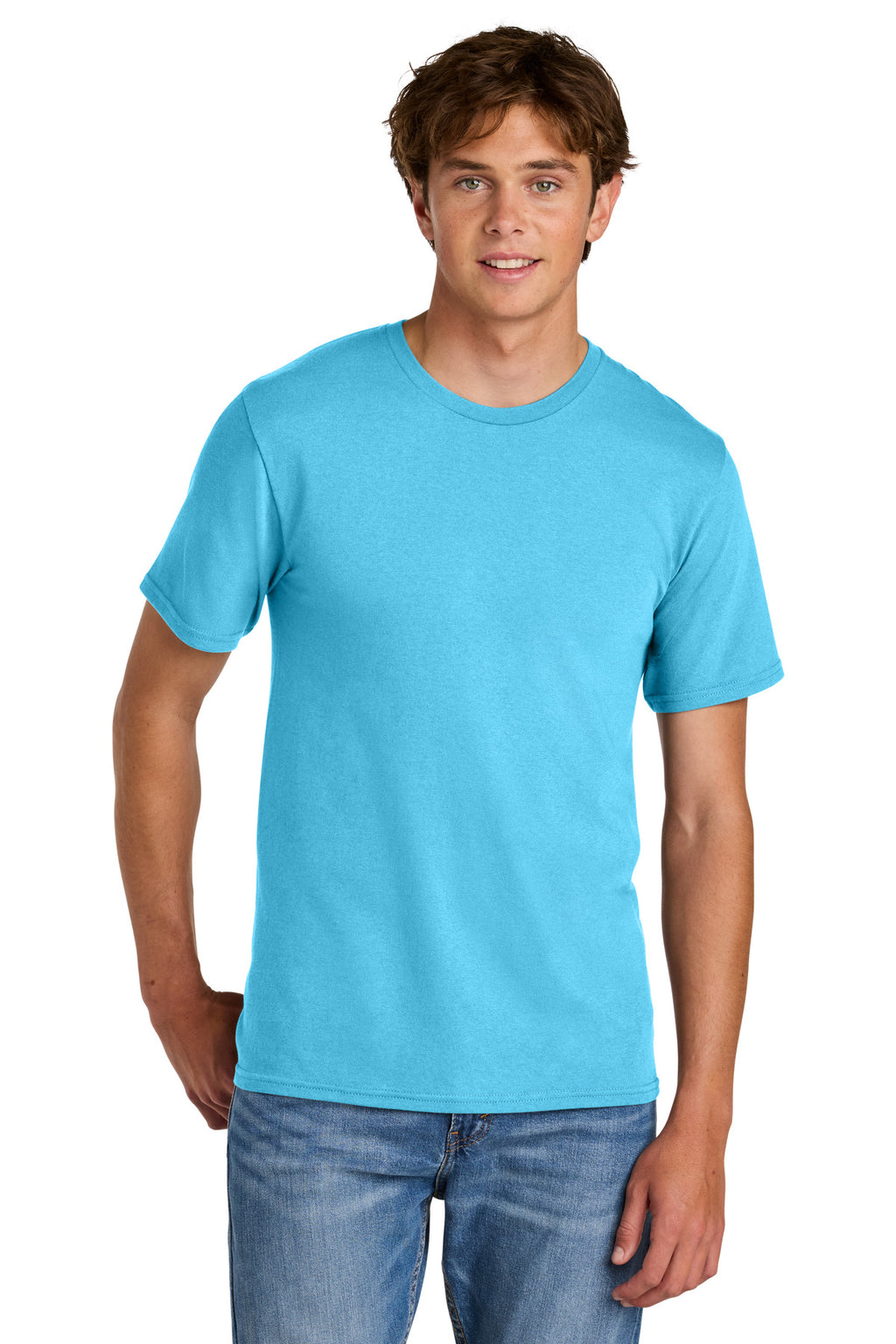 Port & Co Easy Cotton Tee PC43 - Tidal Wave - front