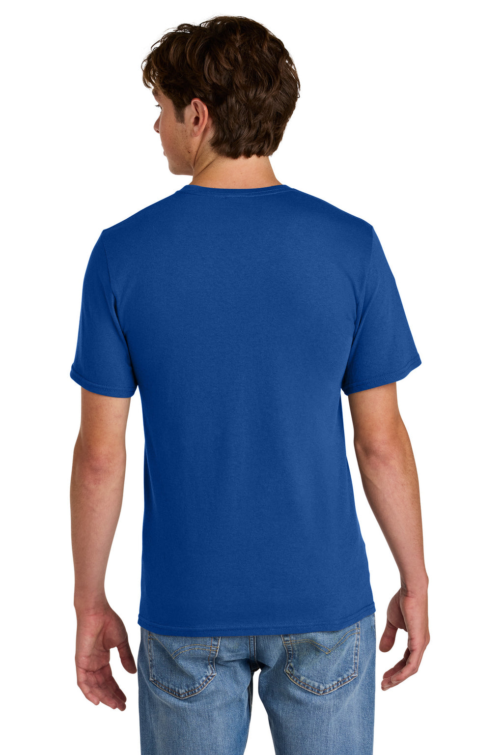 Port & Co Easy Cotton Tee PC43 - True Royal - back