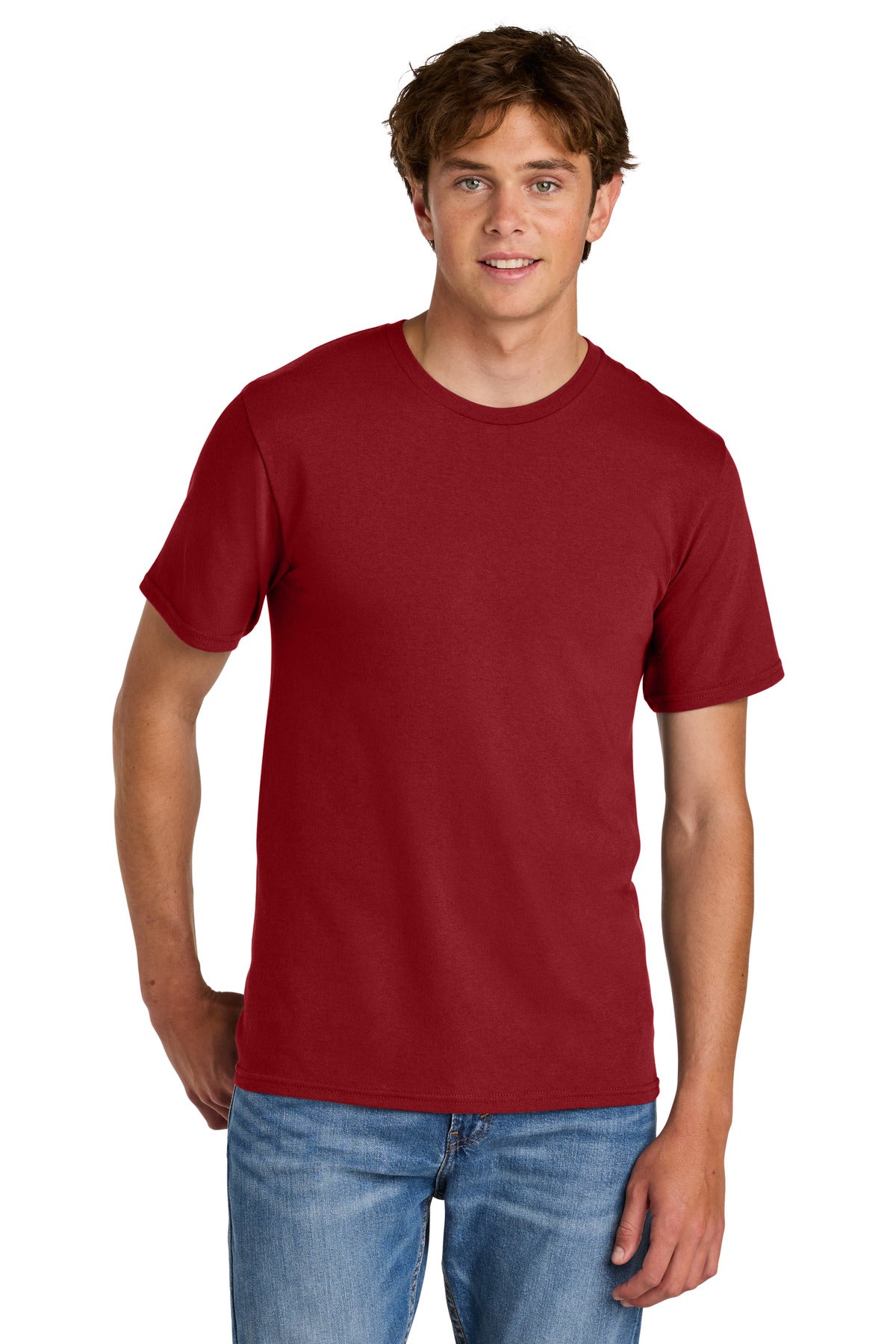 Port & Co Easy Cotton Tee PC43 - Vintage Red - front