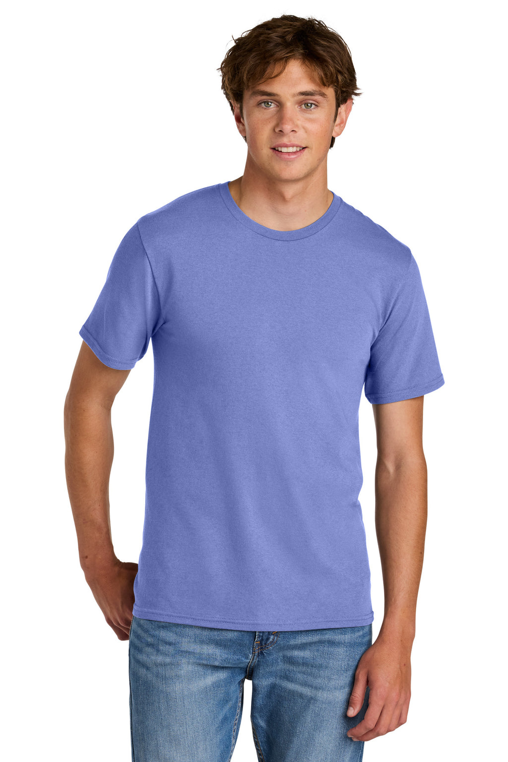 Port & Co Easy Cotton Tee PC43 - Violet - front