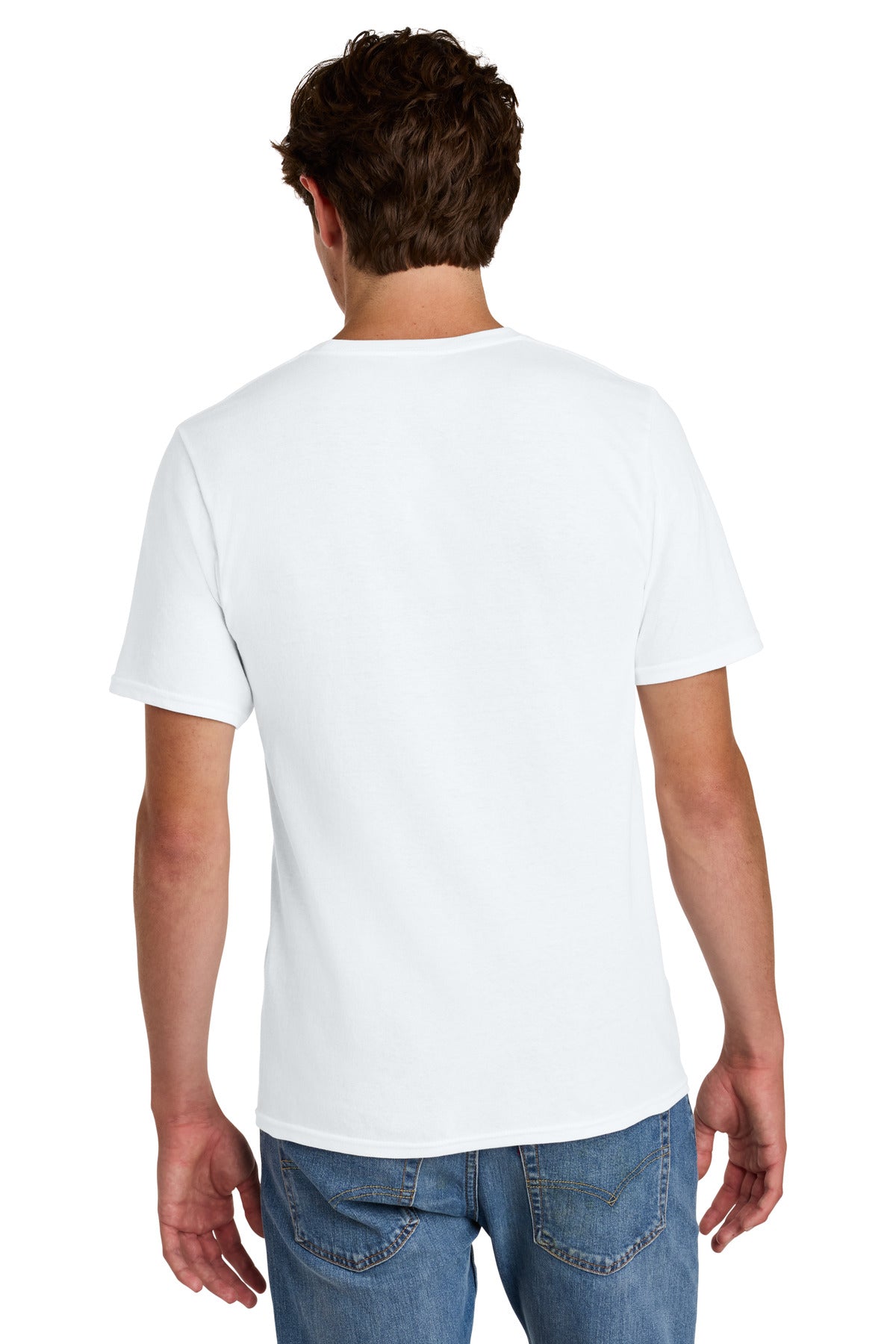 Port & Co Easy Cotton Tee PC43 - White - back