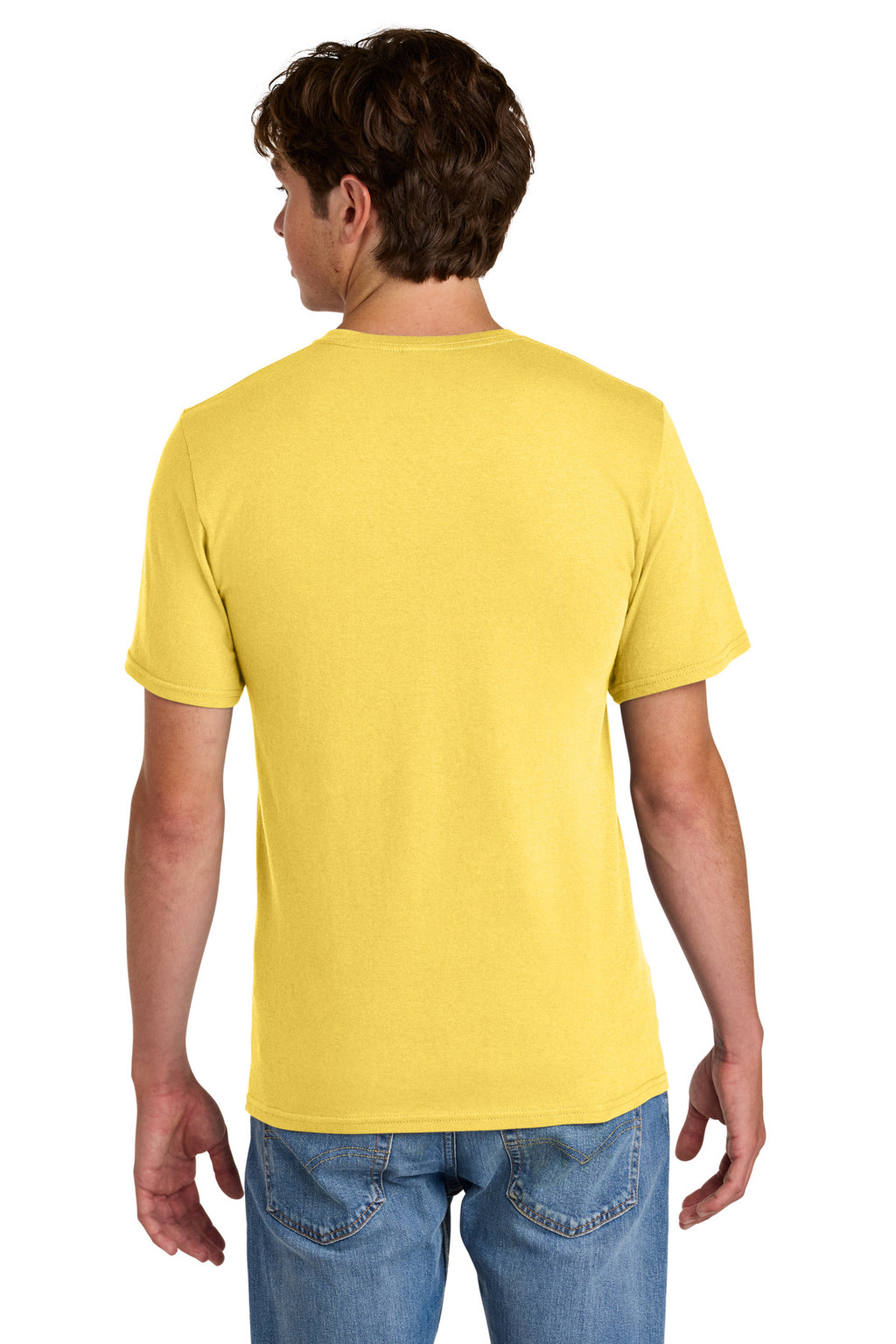 Port & Co Easy Cotton Tee PC43 - Yellow - back