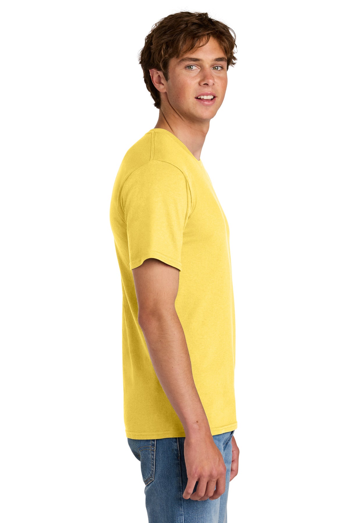 Port & Co Easy Cotton Tee PC43 - Yellow - side