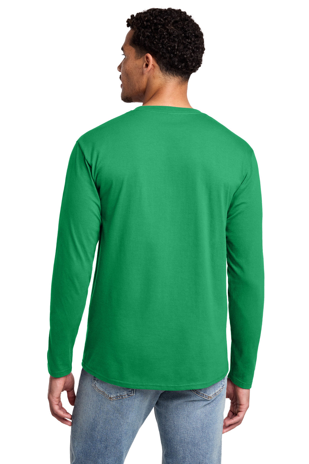 Port & Co Long Sleeve Fan Favorite Tee. PC450LS - Athletic Kelly - back