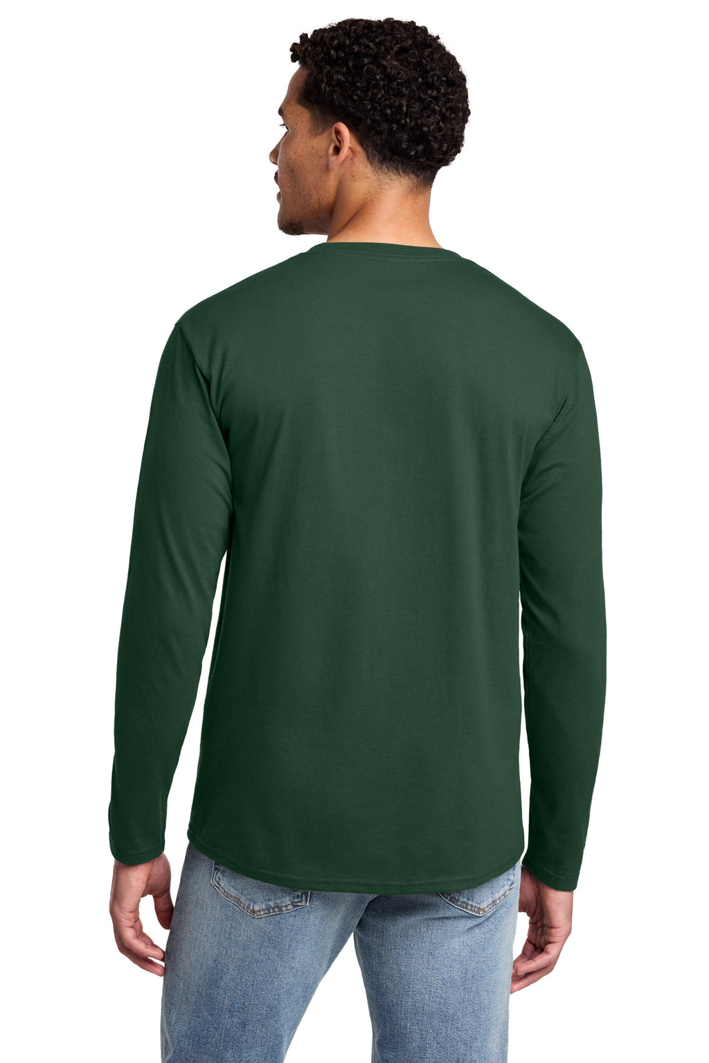 Port & Co Long Sleeve Fan Favorite Tee. PC450LS - Forest Green - back