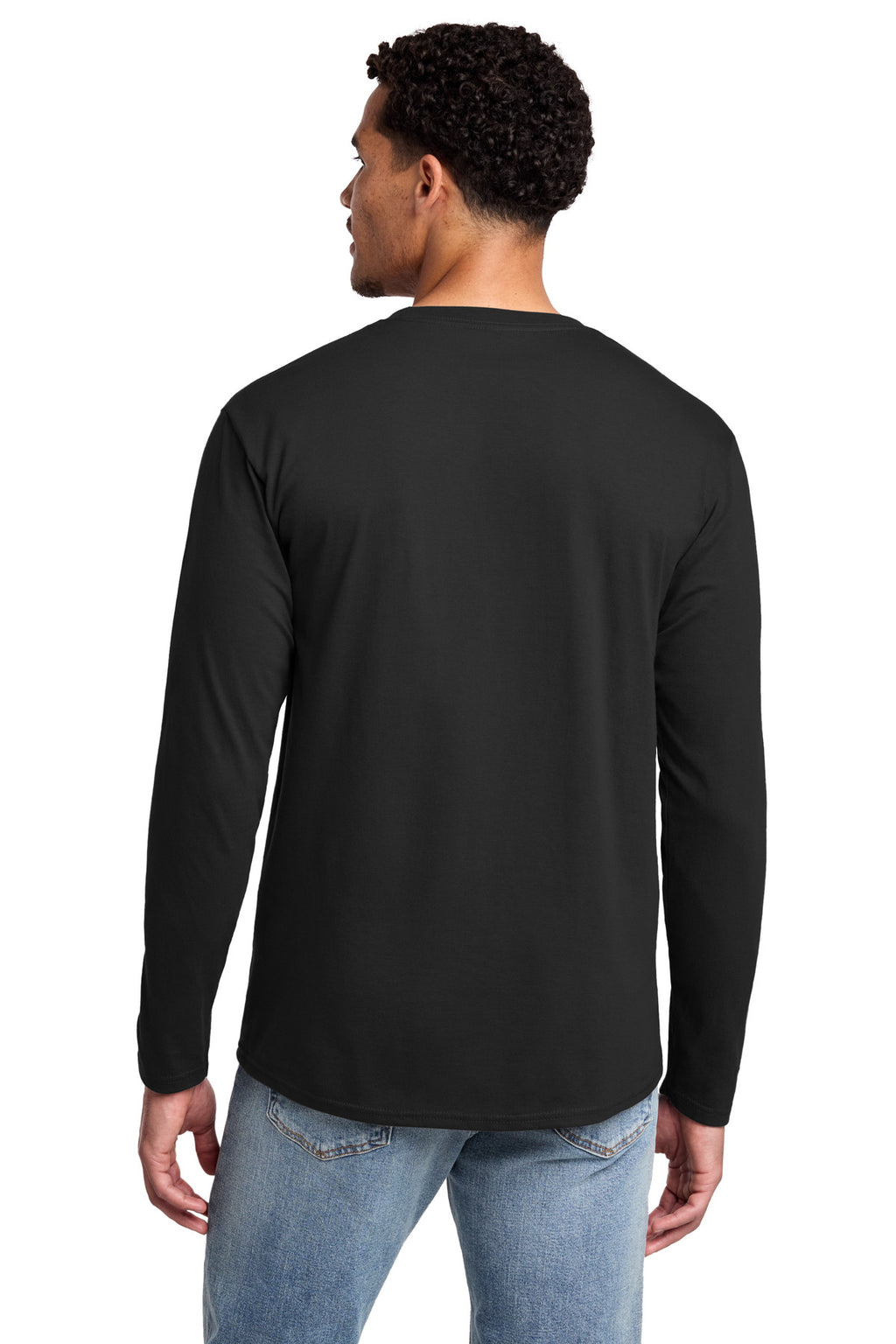 Port & Co Long Sleeve Fan Favorite Tee. PC450LS - Jet Black - back