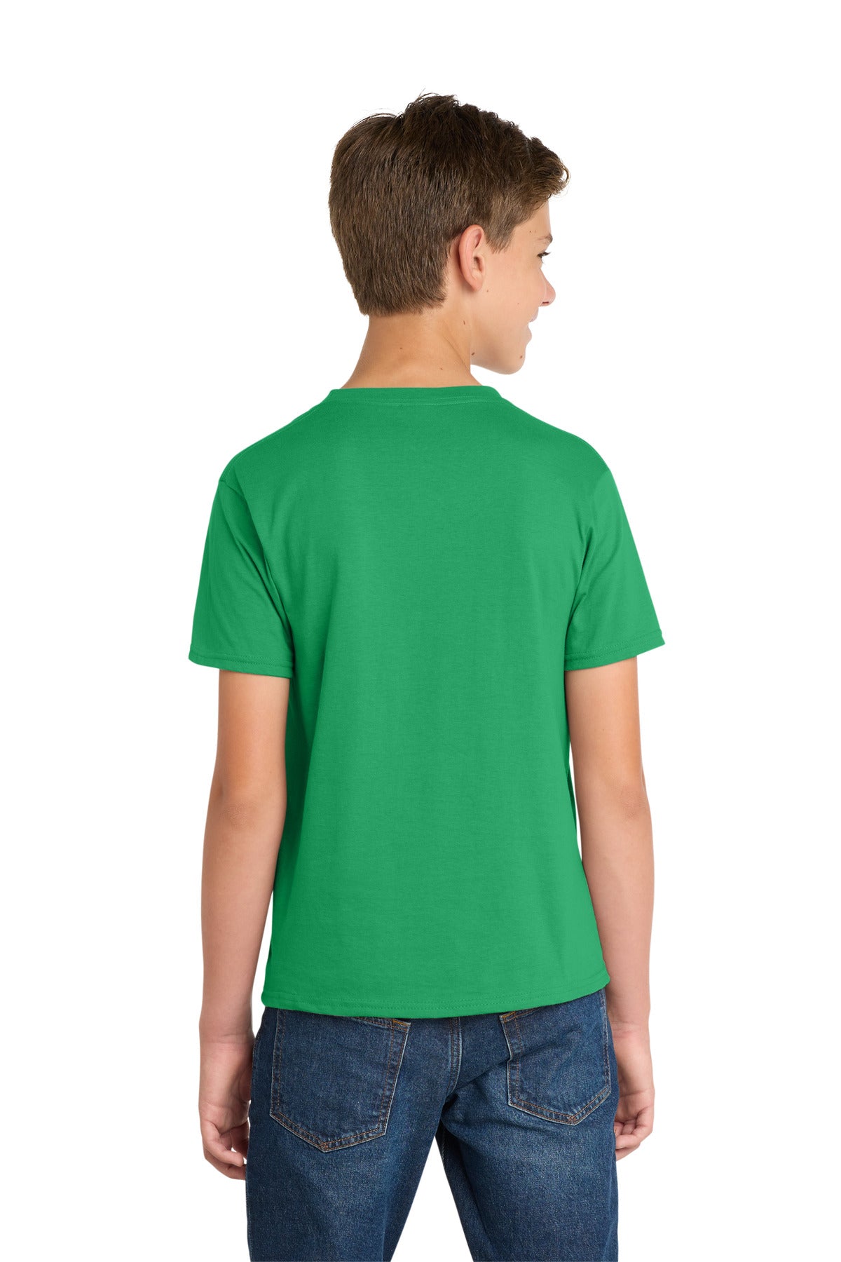 Port & Co Youth Fan Favorite Tee. PC450Y - Athletic Kelly - back