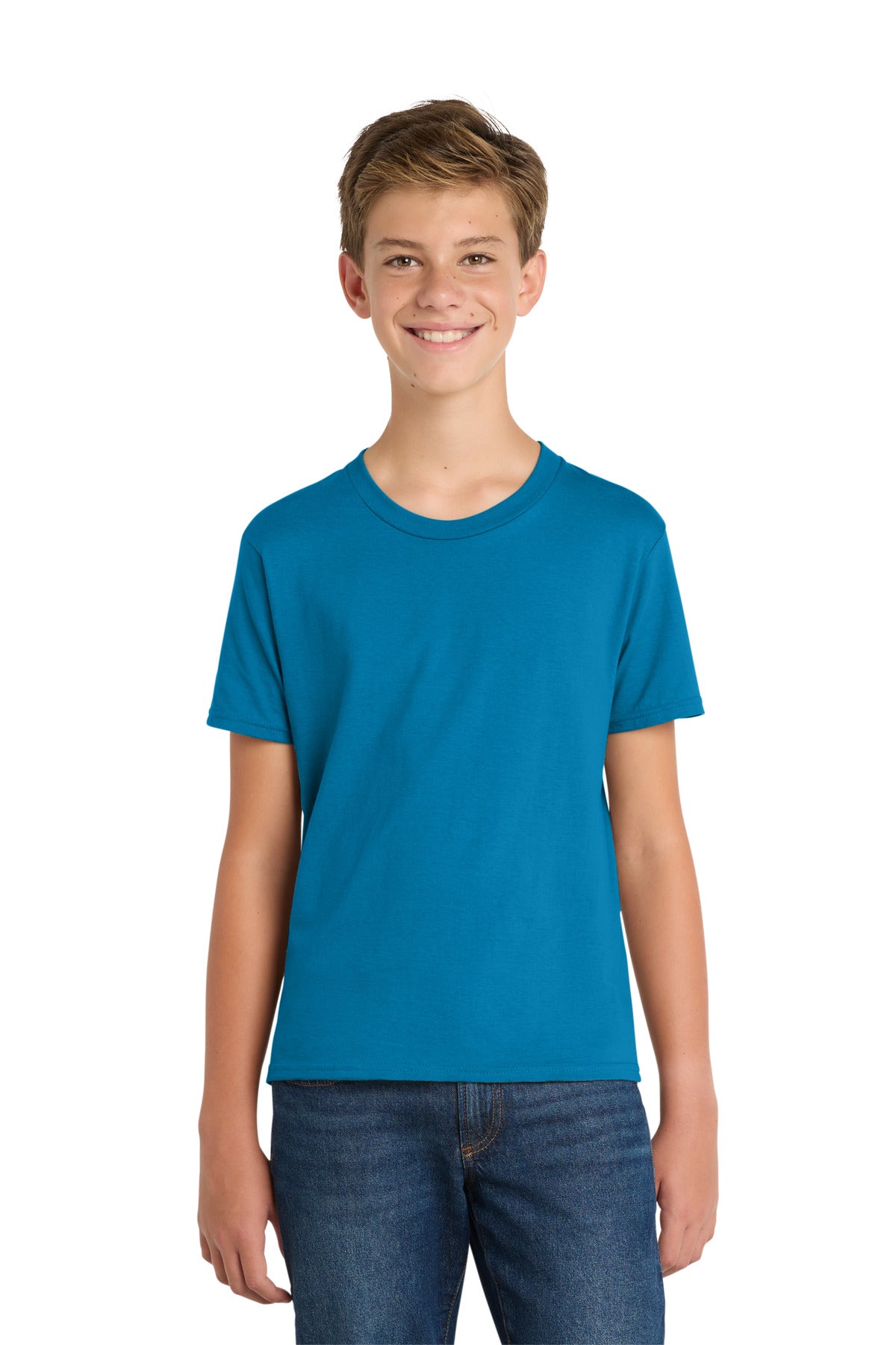 Port & Co Youth Fan Favorite Tee. PC450Y - Sapphire - front