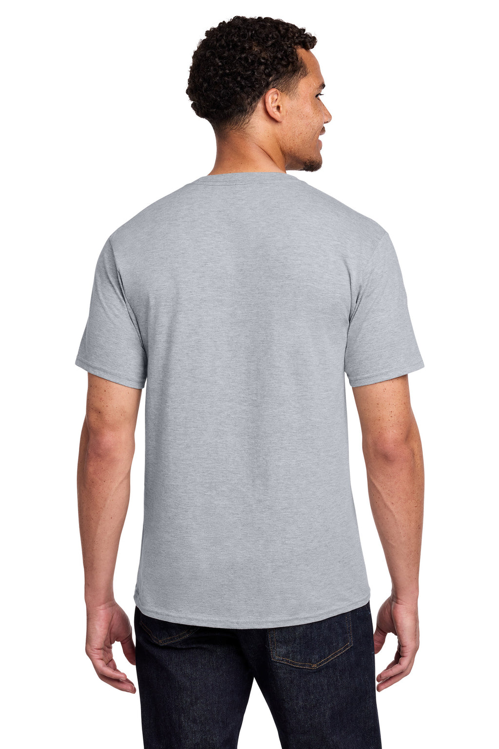 Port & Co Fan Favorite Tee. PC450 - Athletic Heather - back