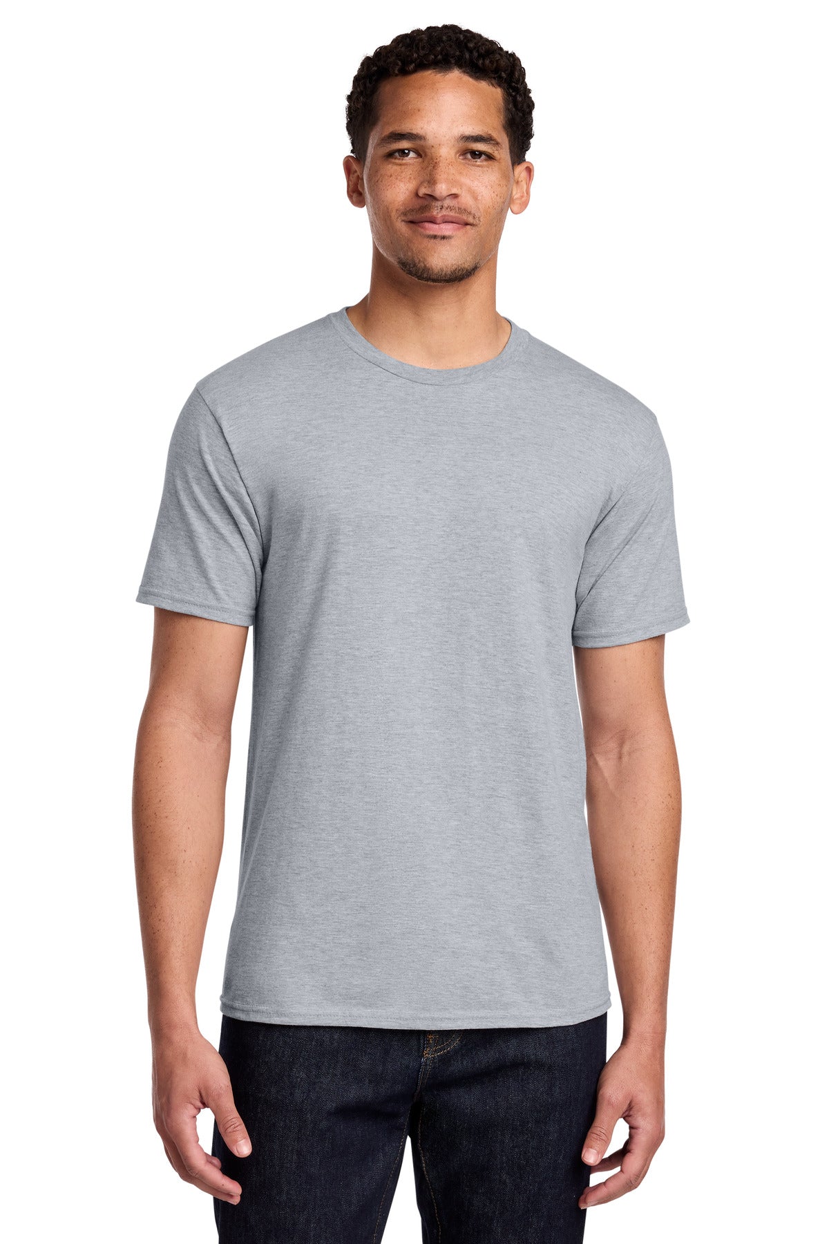 Port & Co Fan Favorite Tee. PC450 - Athletic Heather - front