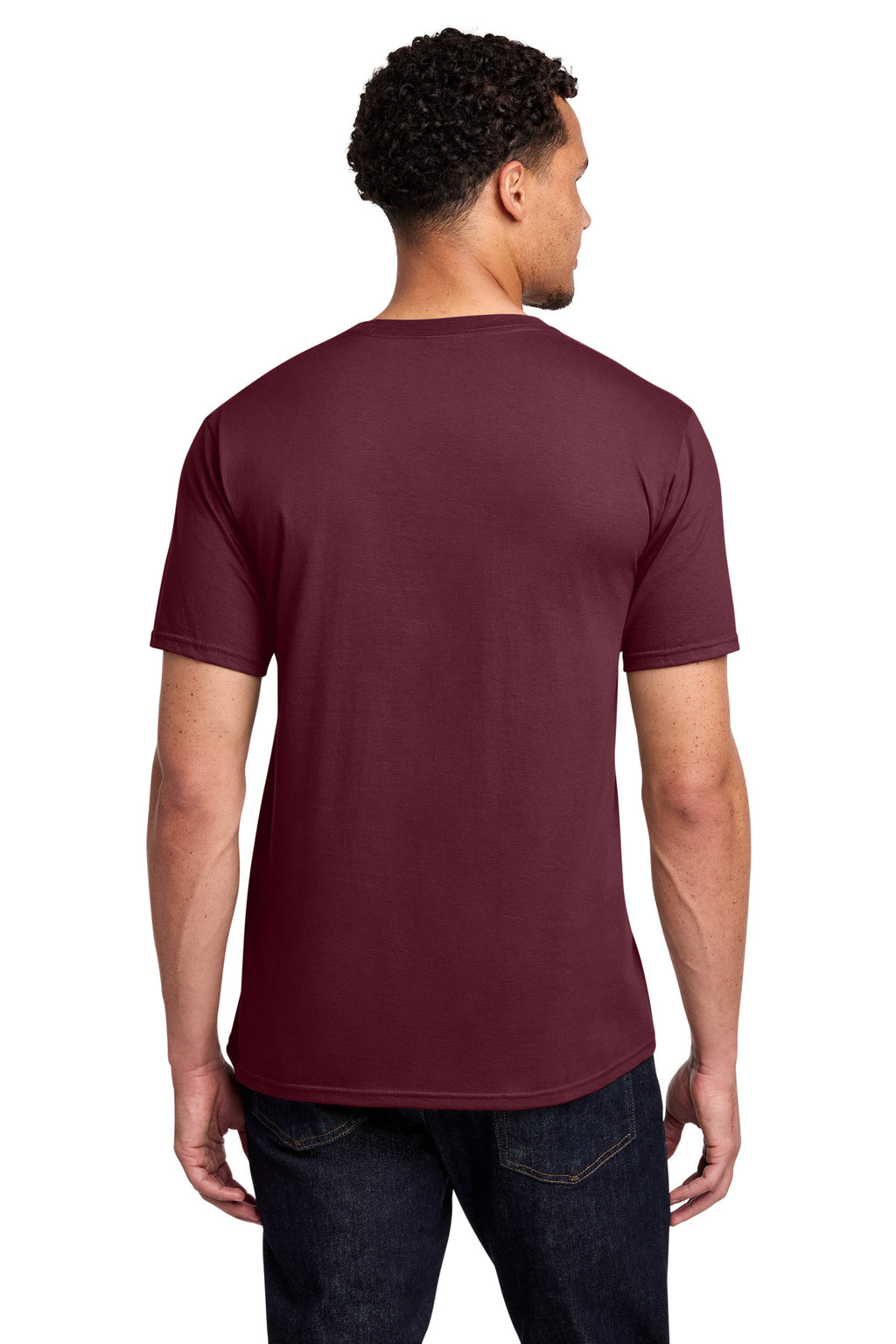 Port & Co Fan Favorite Tee. PC450 - Athletic Maroon - back