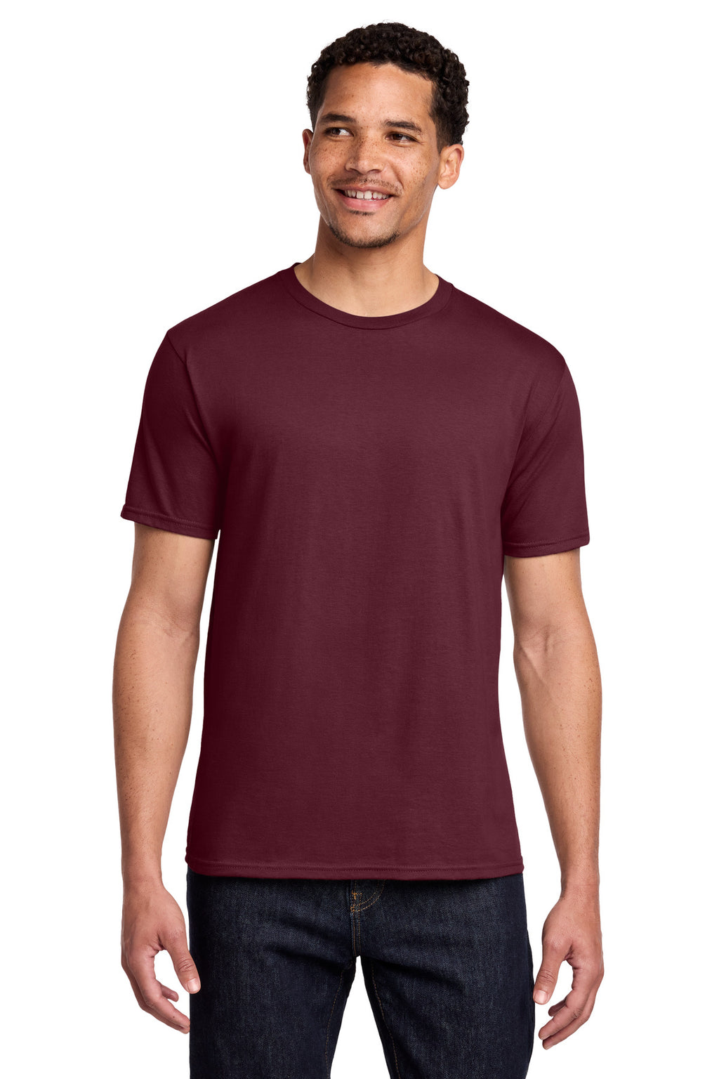 Port & Co Fan Favorite Tee. PC450 - Athletic Maroon - front