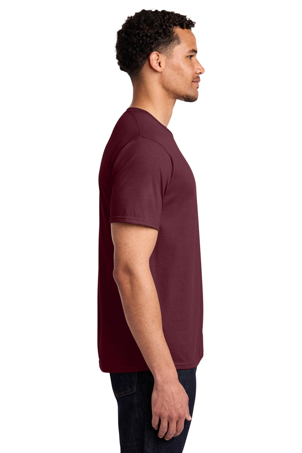 Port & Co Fan Favorite Tee. PC450 - Athletic Maroon - side