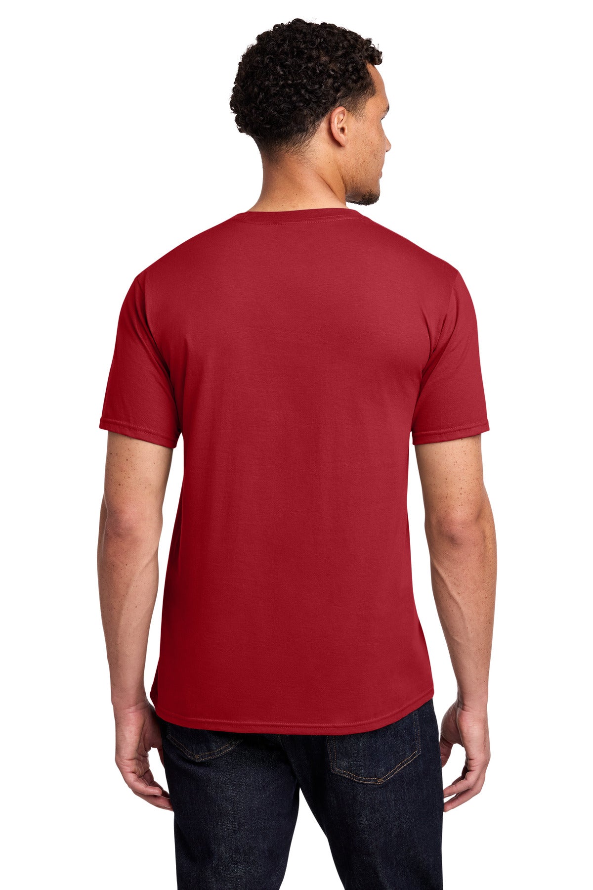 Port & Co Fan Favorite Tee. PC450 - Athletic Red - back
