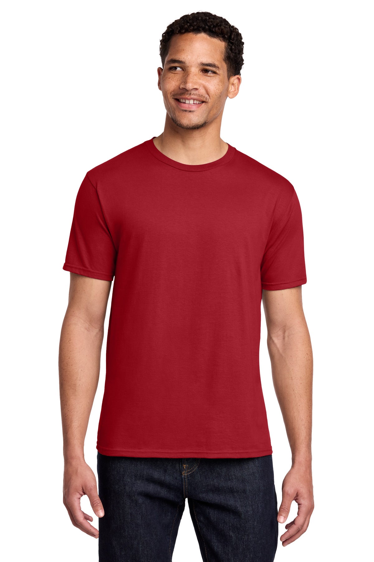 Port & Co Fan Favorite Tee. PC450 - Athletic Red - front