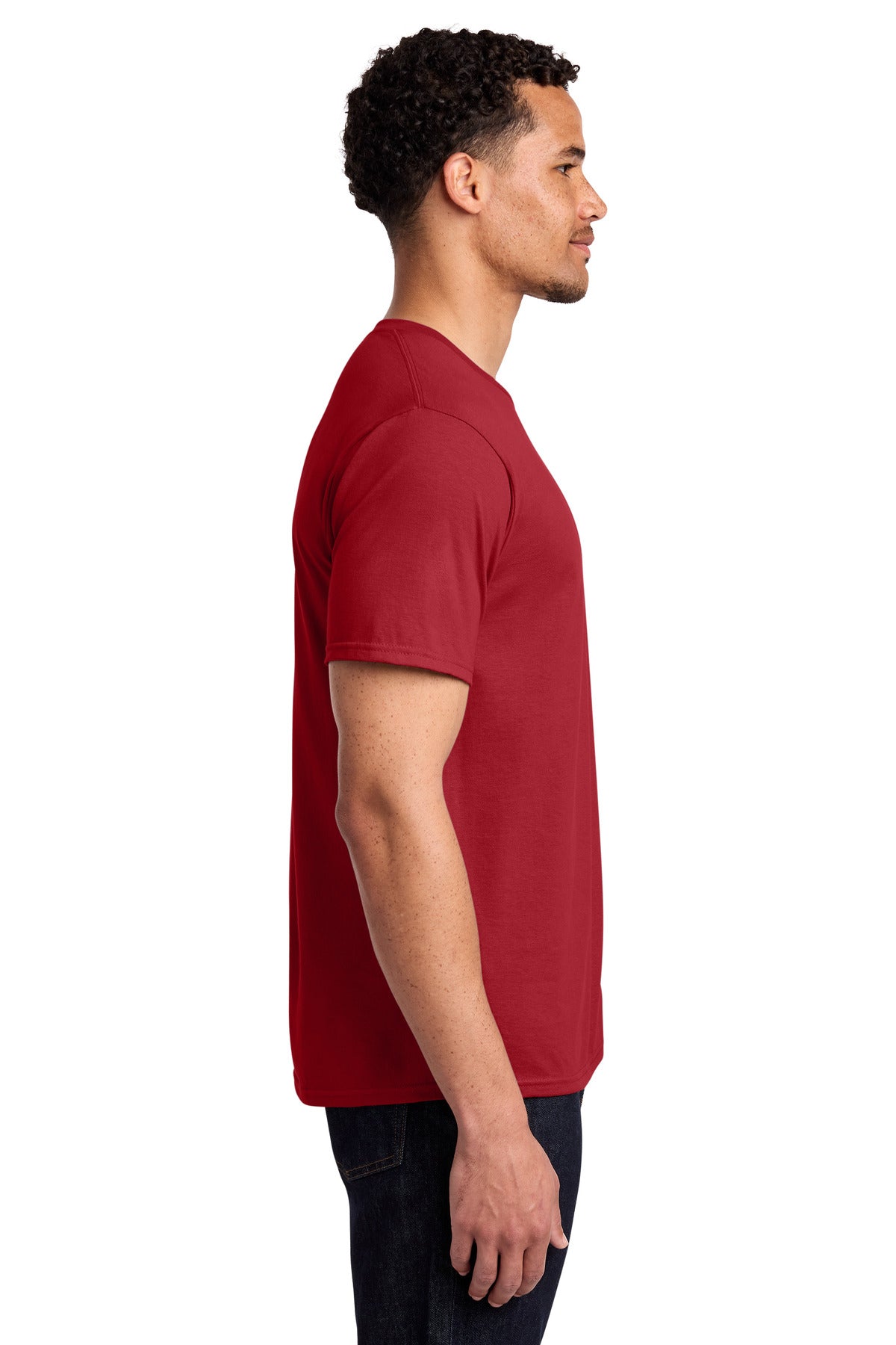 Port & Co Fan Favorite Tee. PC450 - Athletic Red - side
