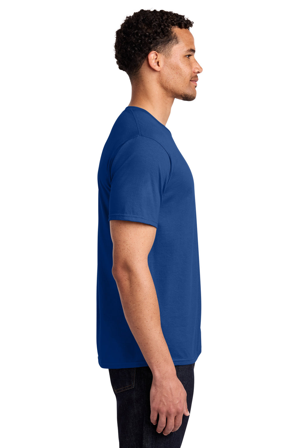 Port & Co Fan Favorite Tee. PC450 - Athletic Royal - side