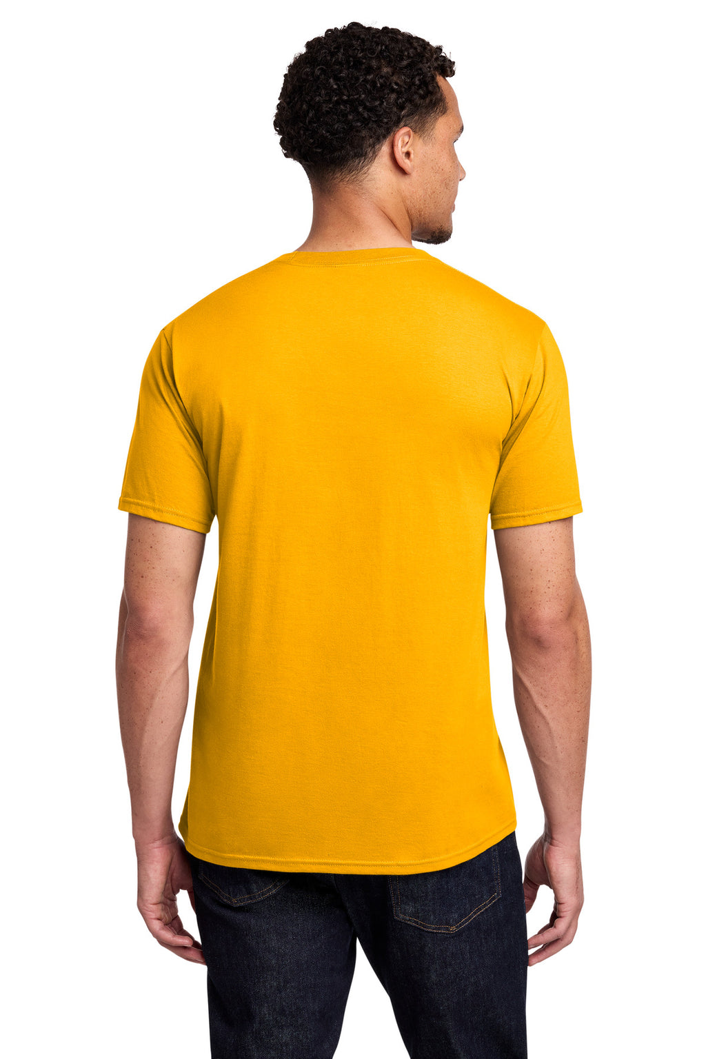Port & Co Fan Favorite Tee. PC450 - Bright Gold - back