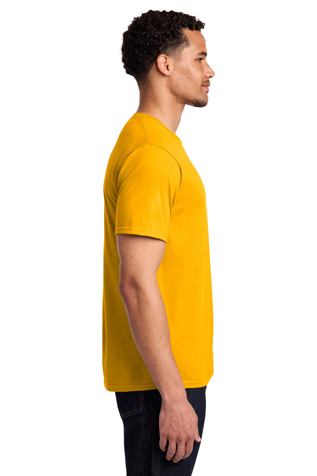 Port & Co Fan Favorite Tee. PC450 - Bright Gold - side