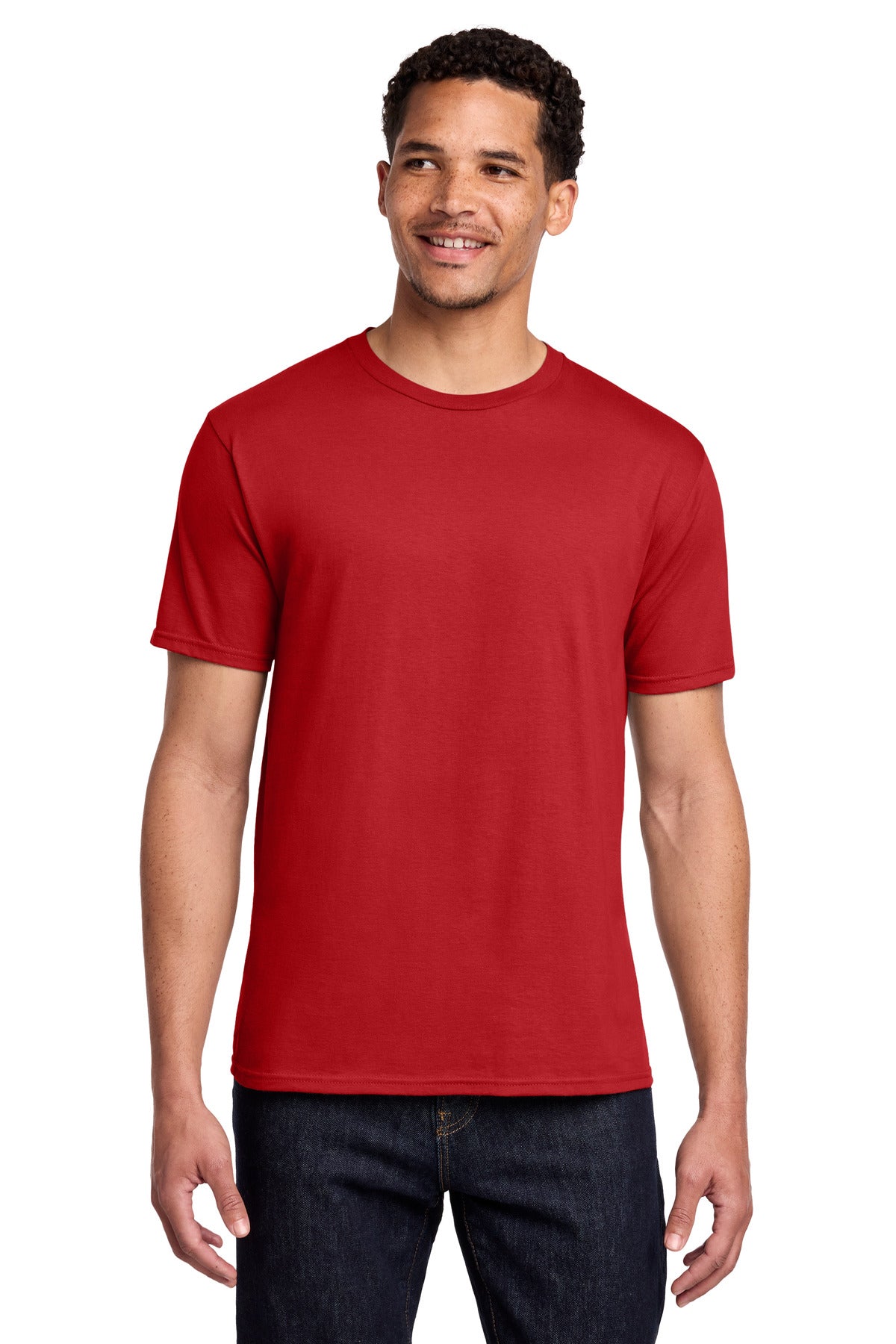 Port & Co Fan Favorite Tee. PC450 - Bright Red - front