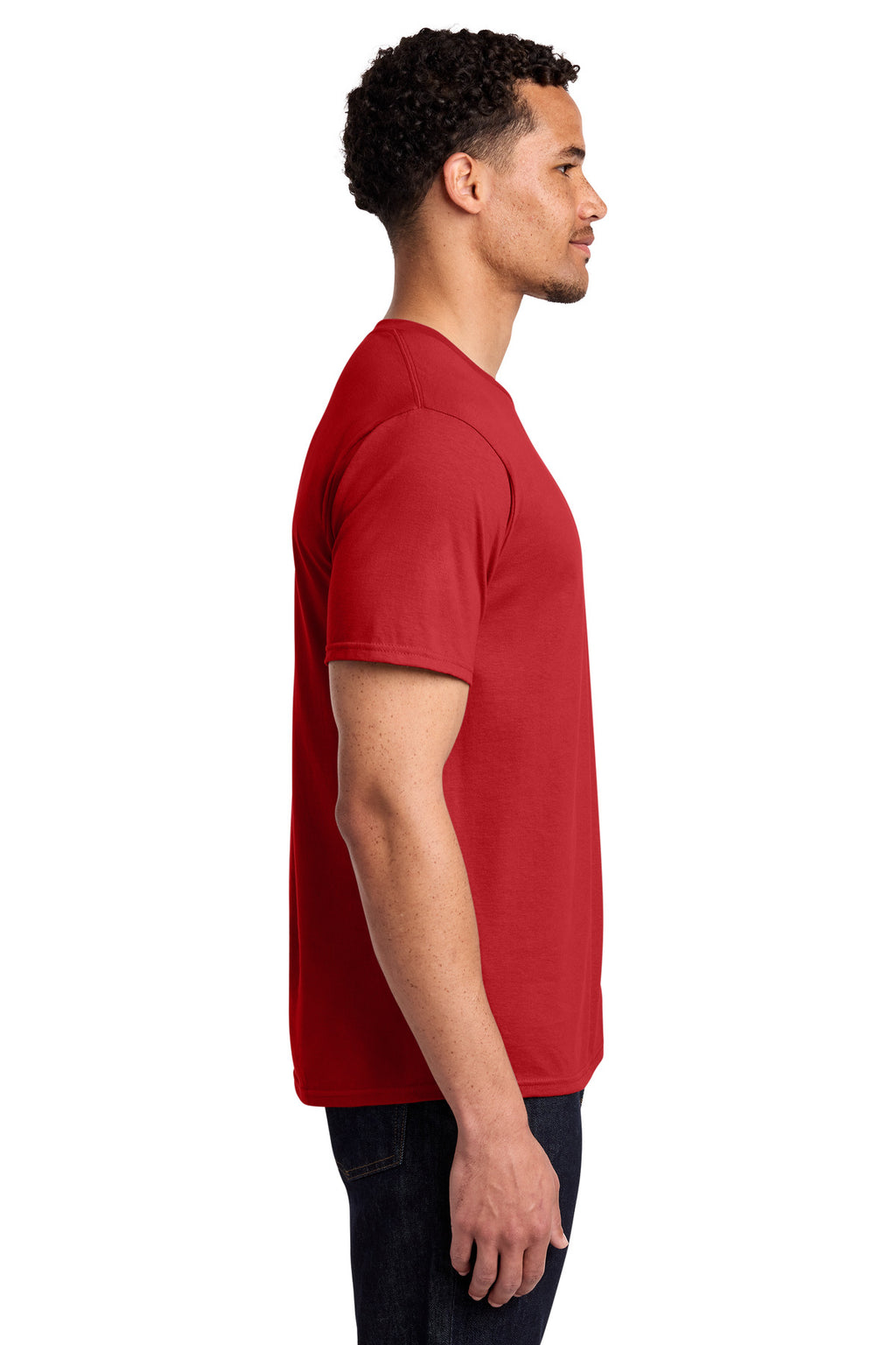 Port & Co Fan Favorite Tee. PC450 - Bright Red - side