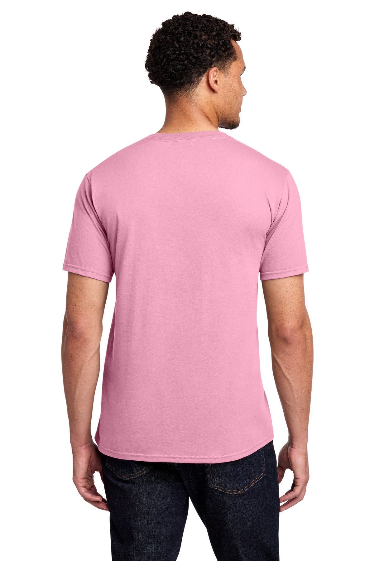 Port & Co Fan Favorite Tee. PC450 - Candy Pink - back