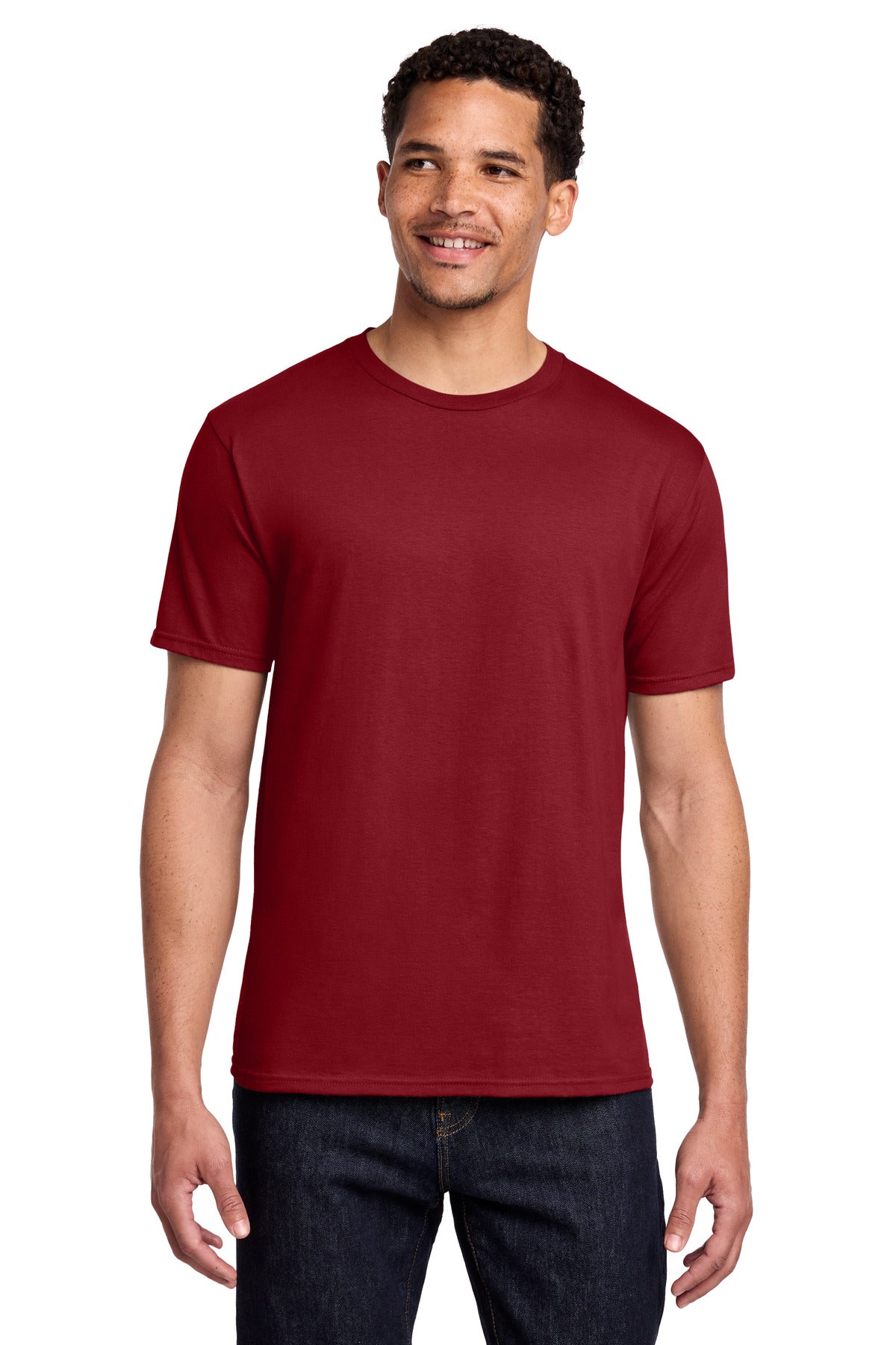 Port & Co Fan Favorite Tee. PC450 - Cardinal Red - front
