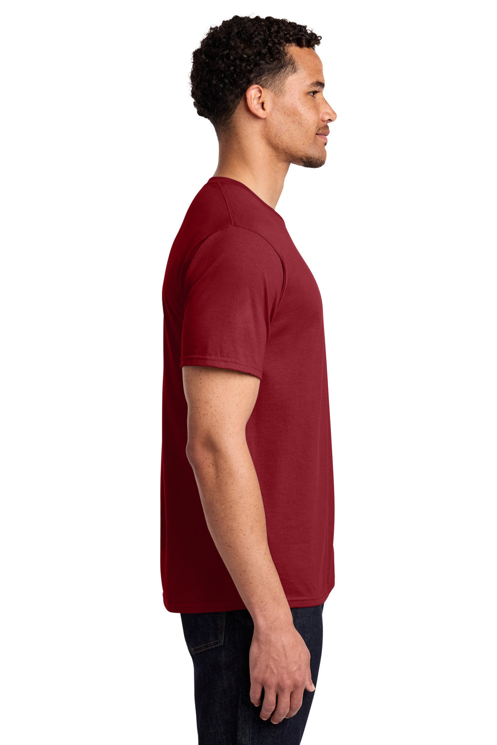 Port & Co Fan Favorite Tee. PC450 - Cardinal Red - side