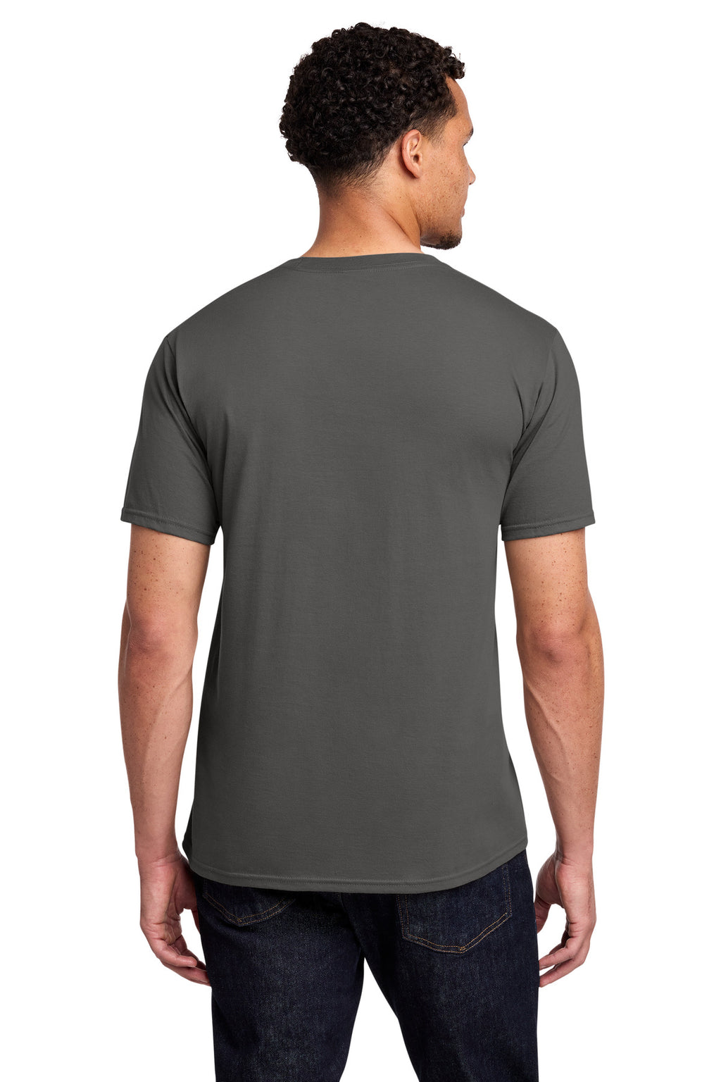 Port & Co Fan Favorite Tee. PC450 - Charcoal - back