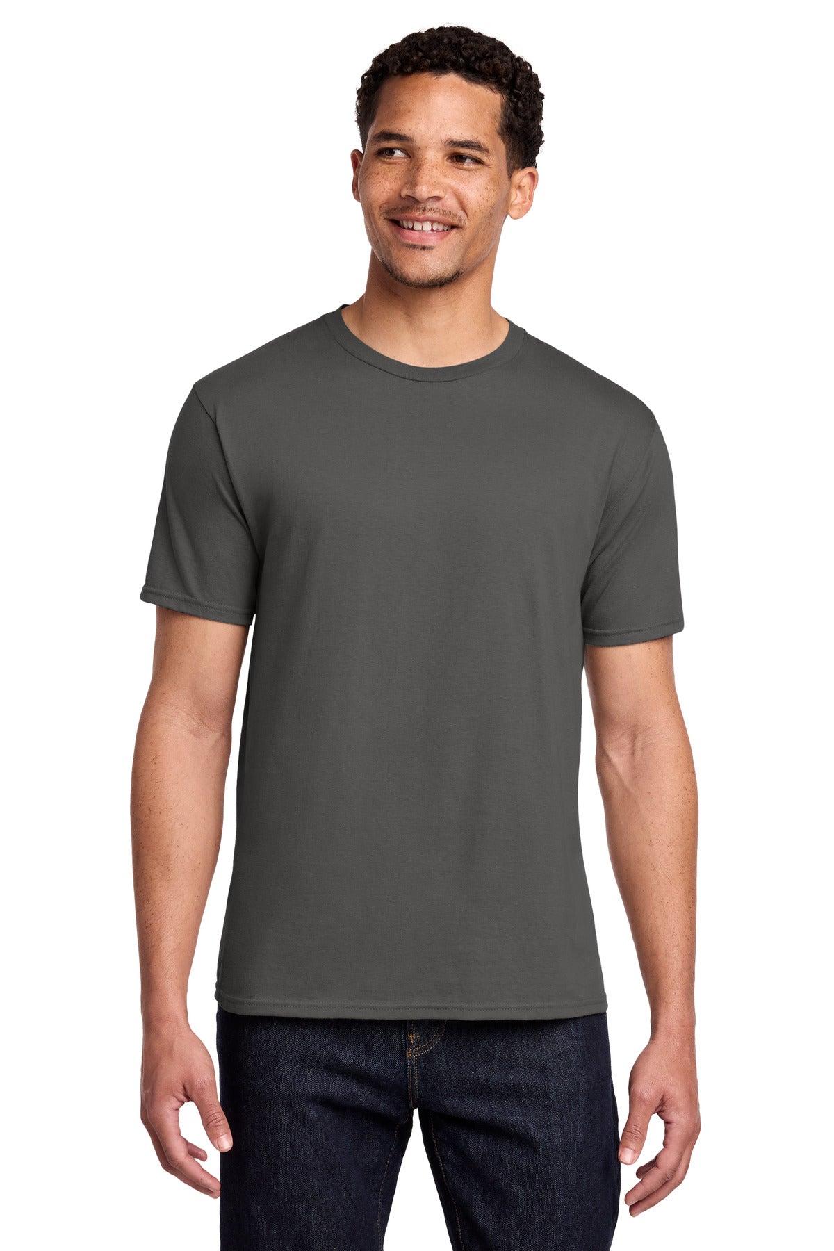 Port & Co Fan Favorite Tee. PC450 - Charcoal - front