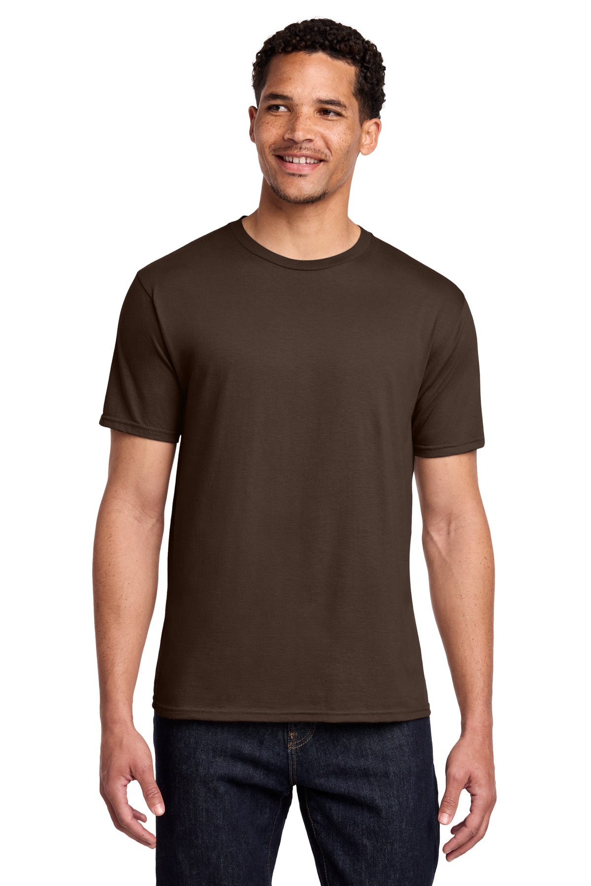 Port & Co Fan Favorite Tee. PC450 - Dark Chocolate Brown - front