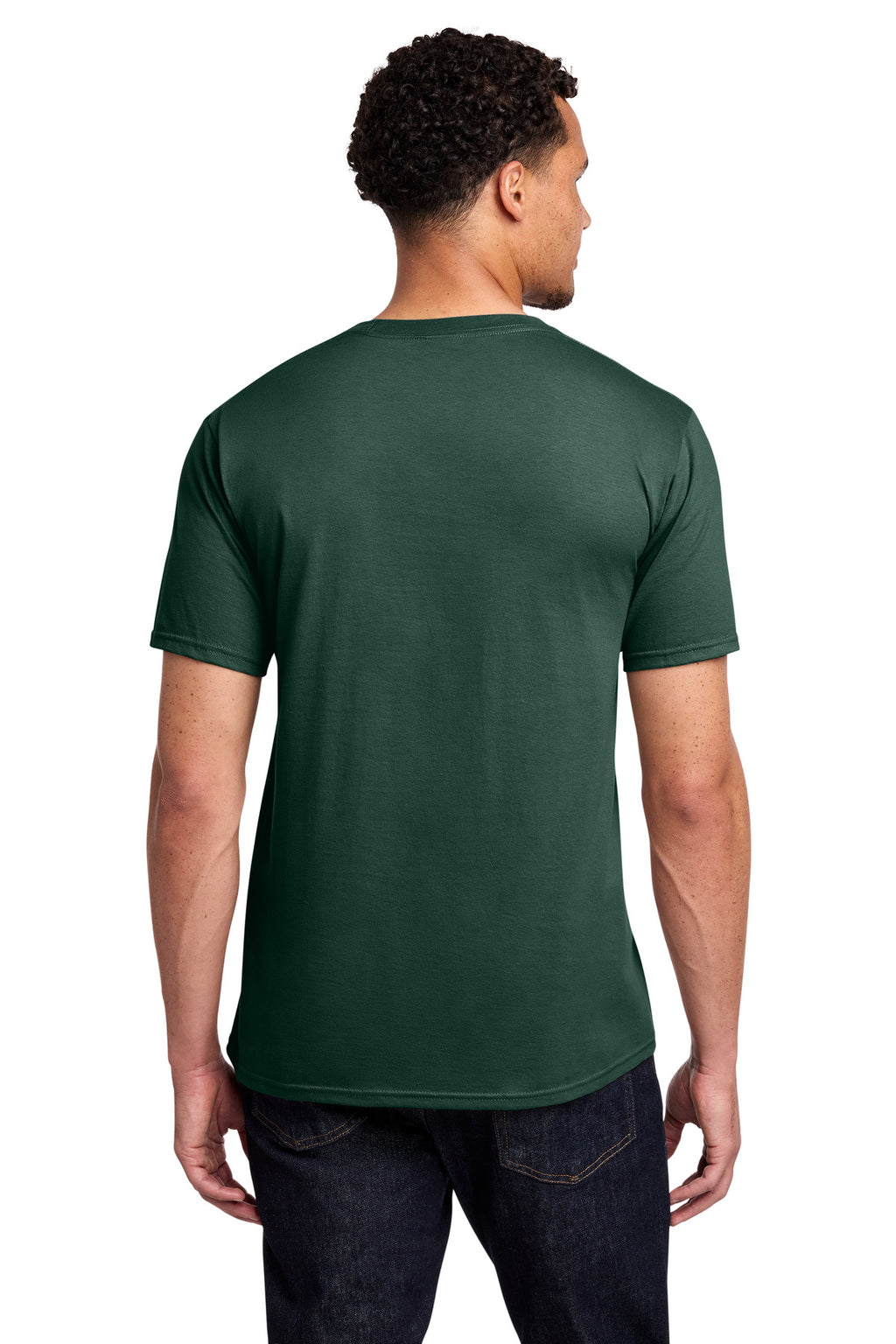Port & Co Fan Favorite Tee. PC450 - Dark Green - back