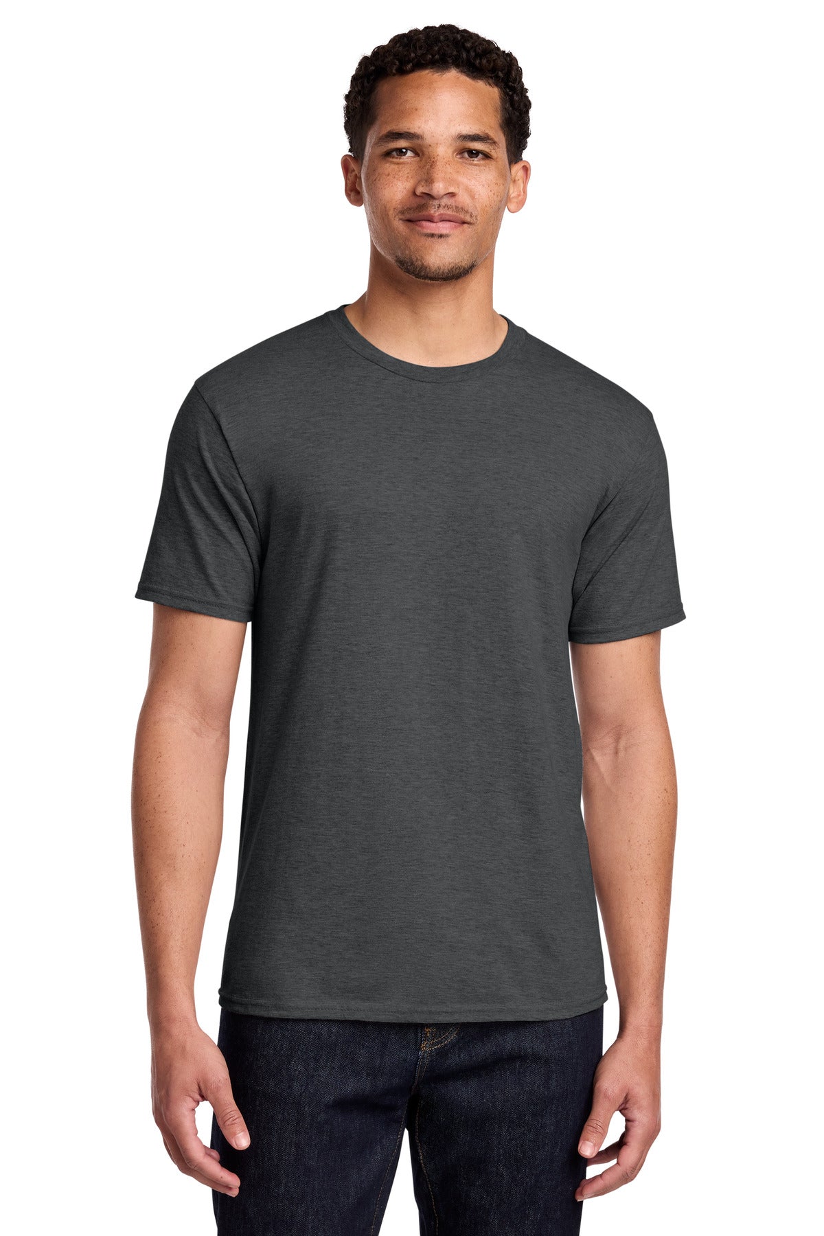 Port & Co Fan Favorite Tee. PC450 - Dark Heather Grey - front