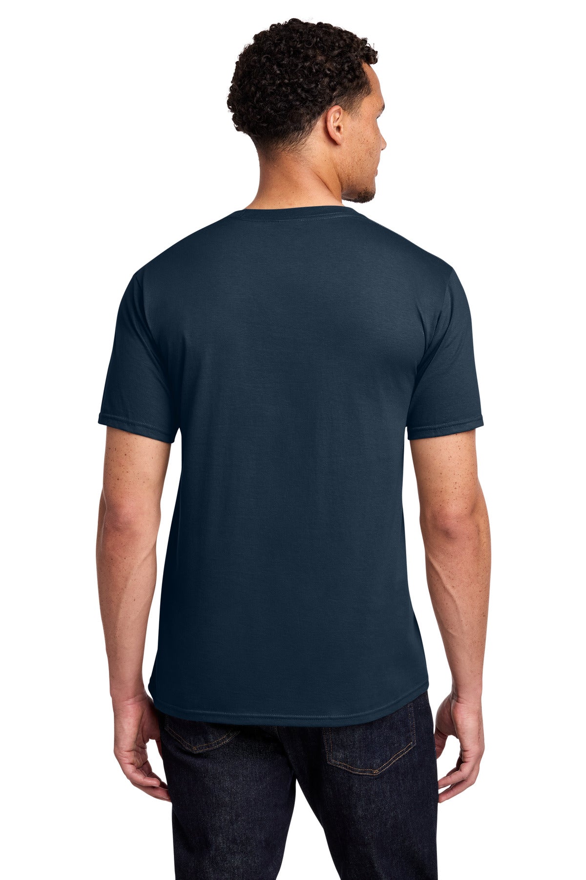 Port & Co Fan Favorite Tee. PC450 - Deep Navy - back