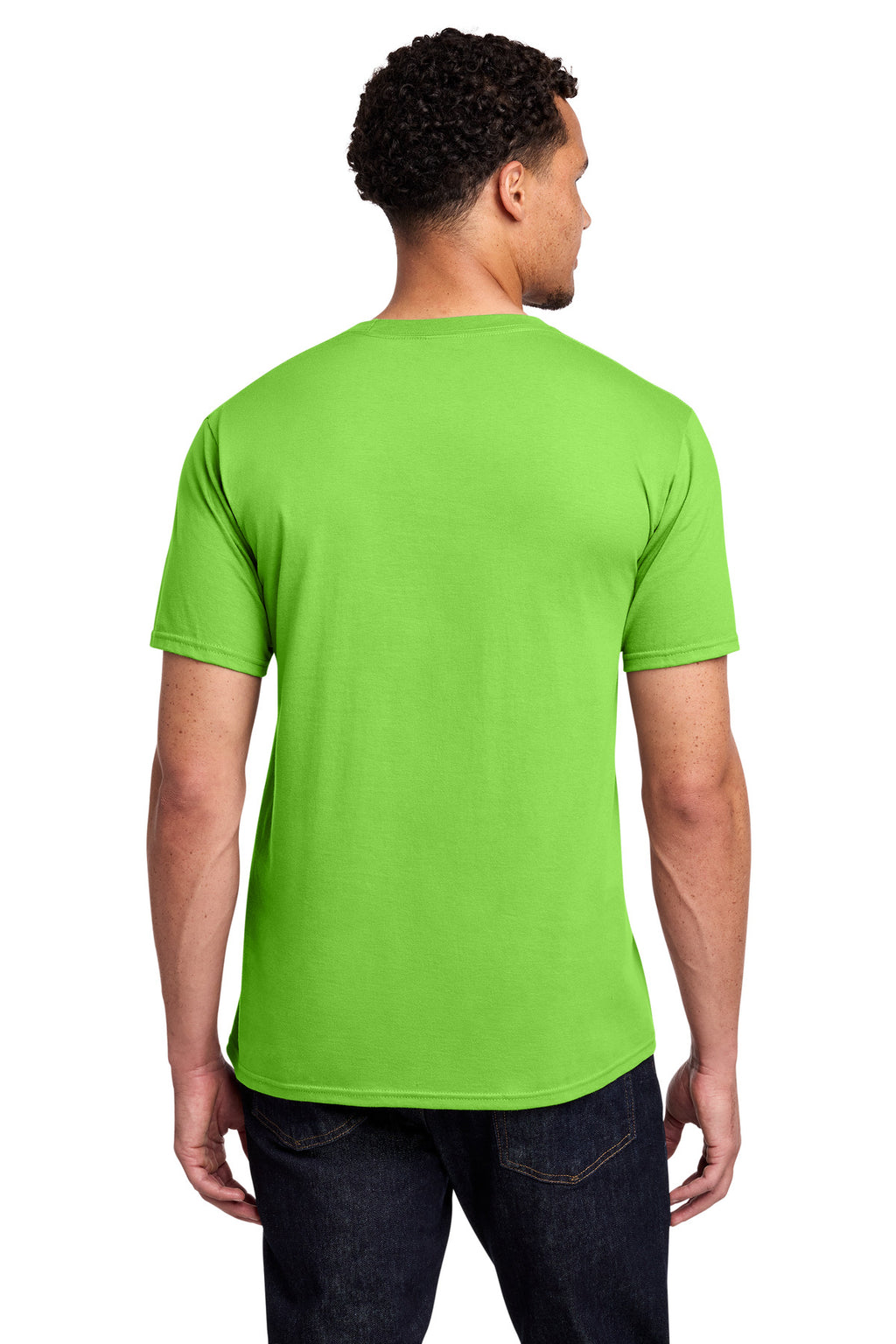 Port & Co Fan Favorite Tee. PC450 - Flash Green - back