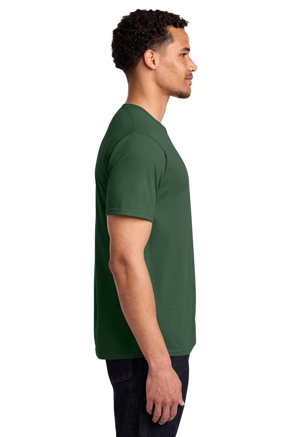 Port & Co Fan Favorite Tee. PC450 - Forest Green - side