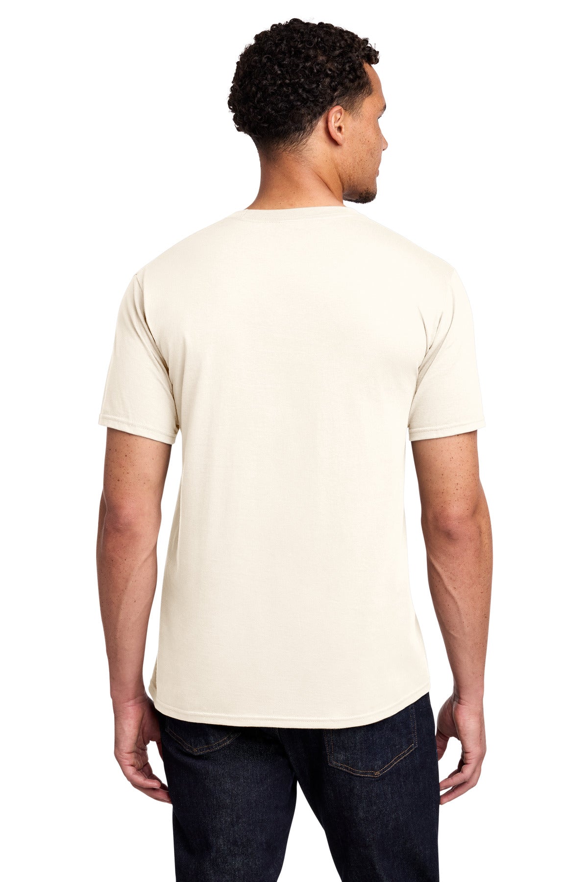 Port & Co Fan Favorite Tee. PC450 - Gardenia - back