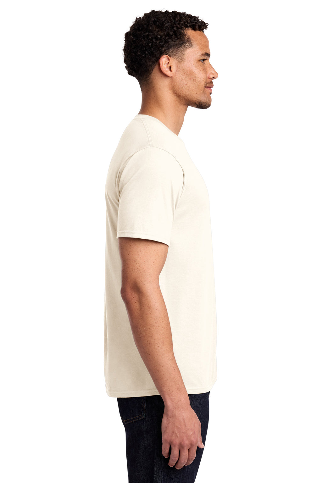 Port & Co Fan Favorite Tee. PC450 - Gardenia - side